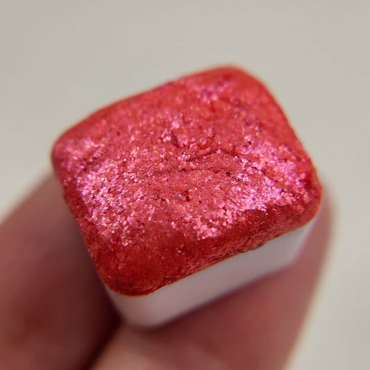 Last Chance! Kristina The Artist flakes mica Handmade watercolor paint half pan