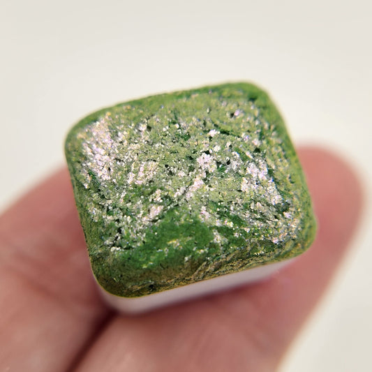 Last Chance! Caitlin The Artist flakes mica Handmade watercolor paint half pan