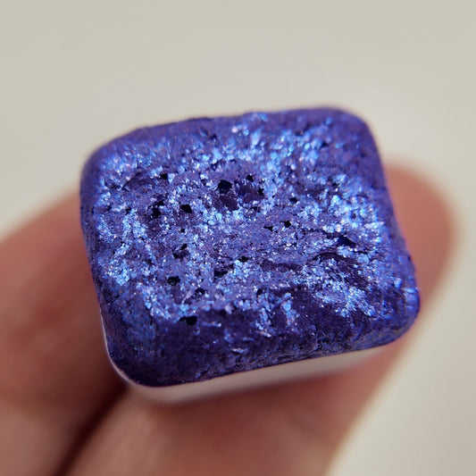 Last Chance! Kaish The Artist flakes mica Handmade watercolor paint half pan