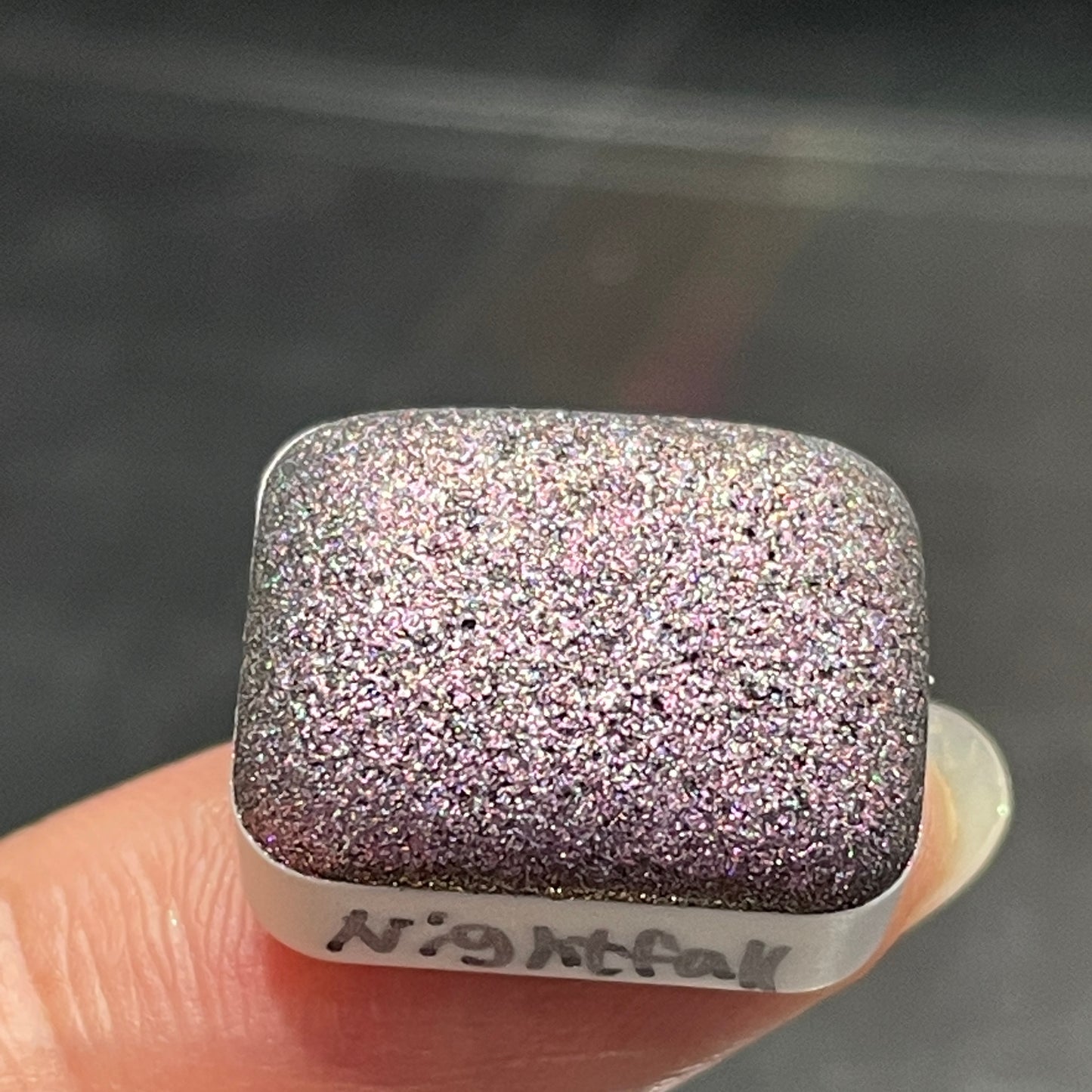 Quarter Nightfall Night Series Handmade Glittery Hologram shimmer watercolor Paint by iuilewatercolors