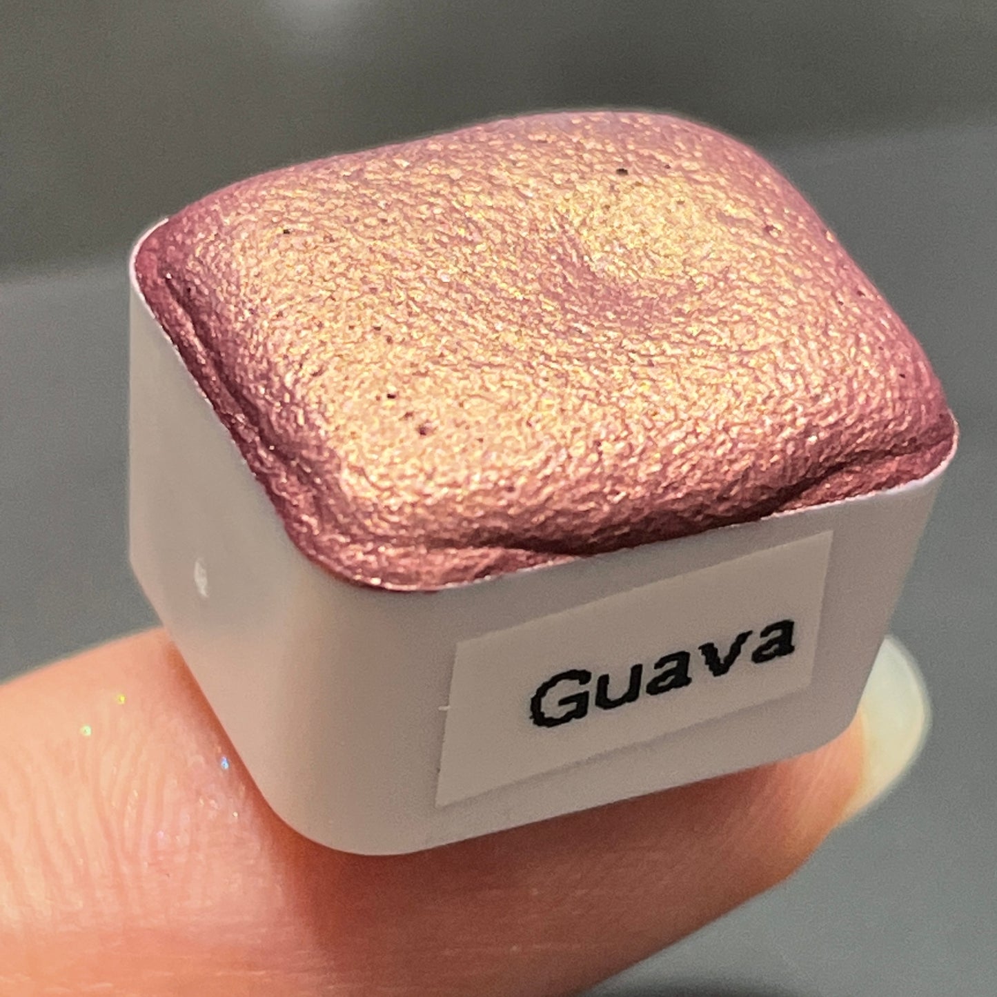 Guava pink watercolor paints half pan