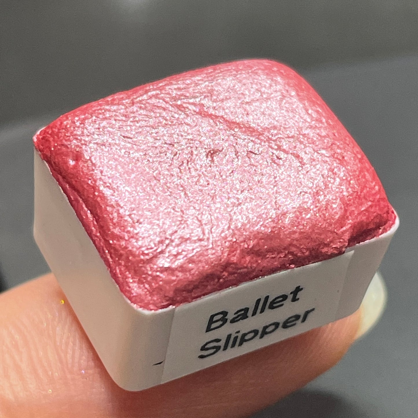 Ballet slippers pink watercolor paints half pans