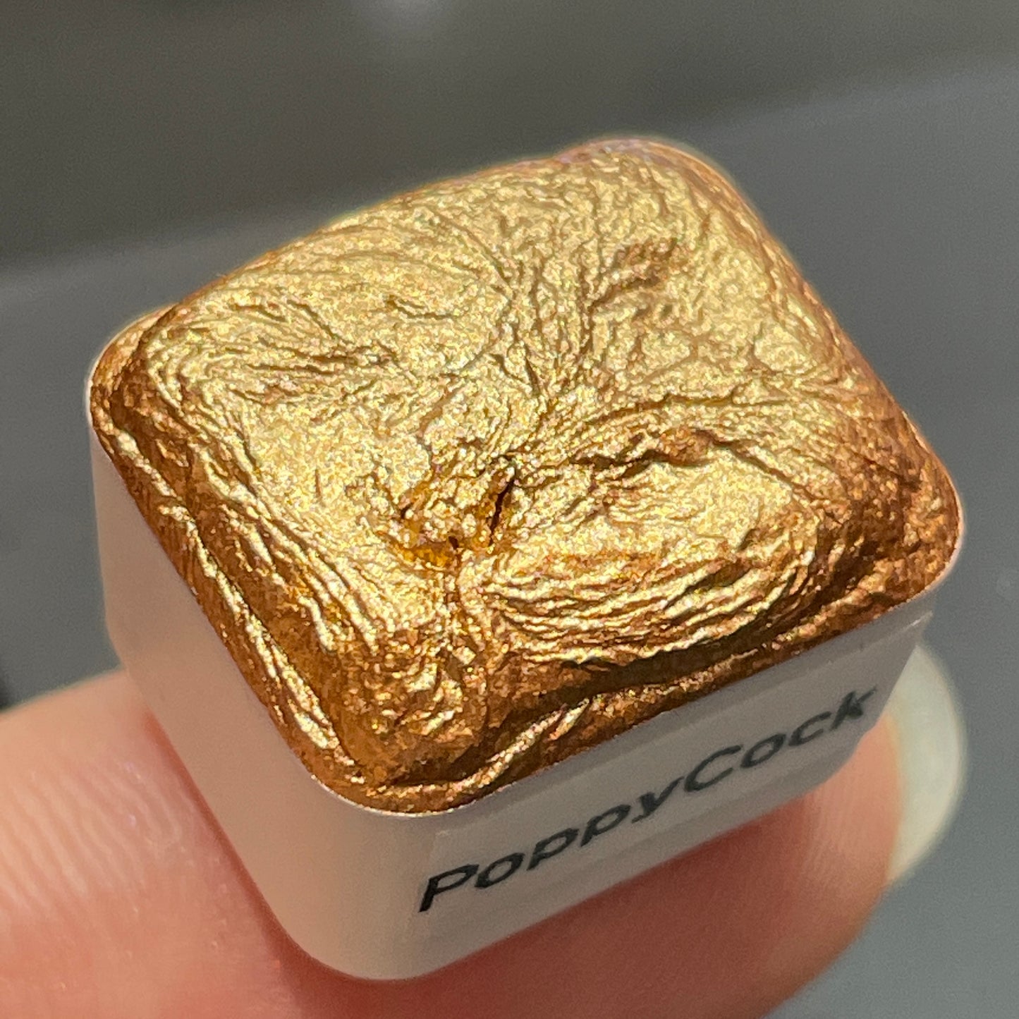 Poppycock gold watercolor paints half pan