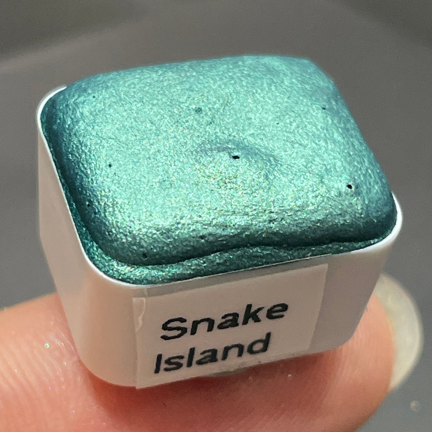 Snake Island Green watercolor paints half pan