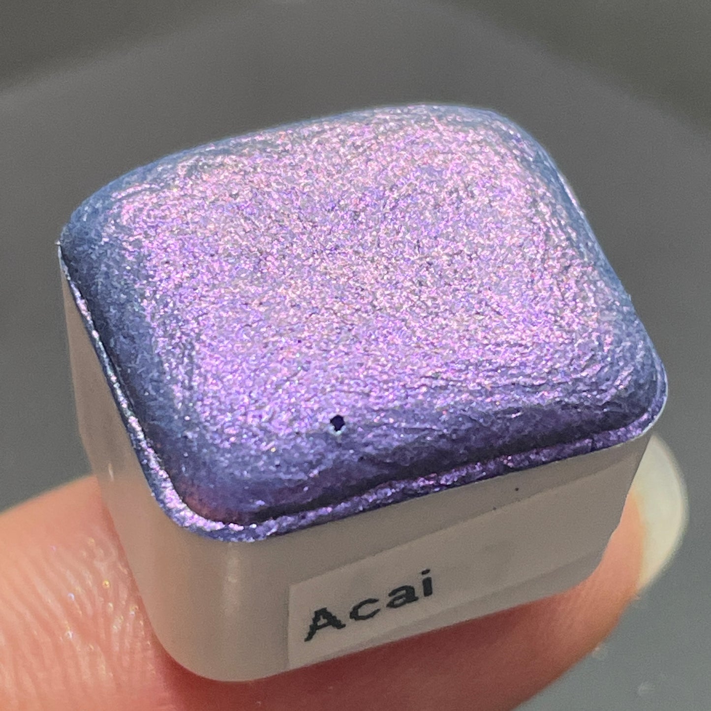 Acai purple Half pan Fruits Basket Colorshift Handmade shimmer watercolor paints