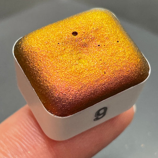 No.9 number series Handmade color shift watercolor paints chrome pigments Half/Quarter/Mini