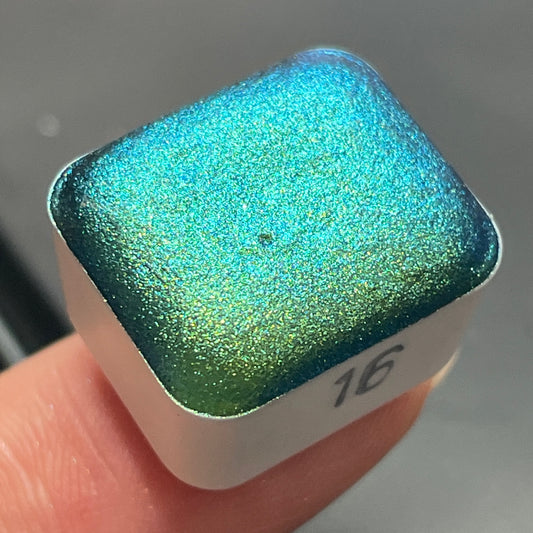 No.16 number series Handmade color shift watercolor paints chrome pigments Half/Quarter/Mini