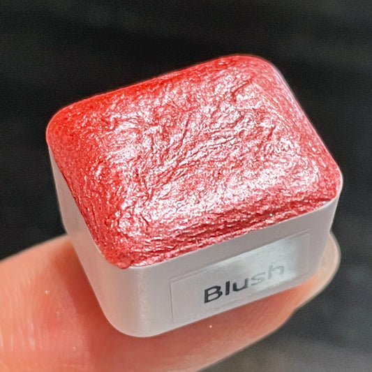 Blush pink Handmade shimmer watercolor paints