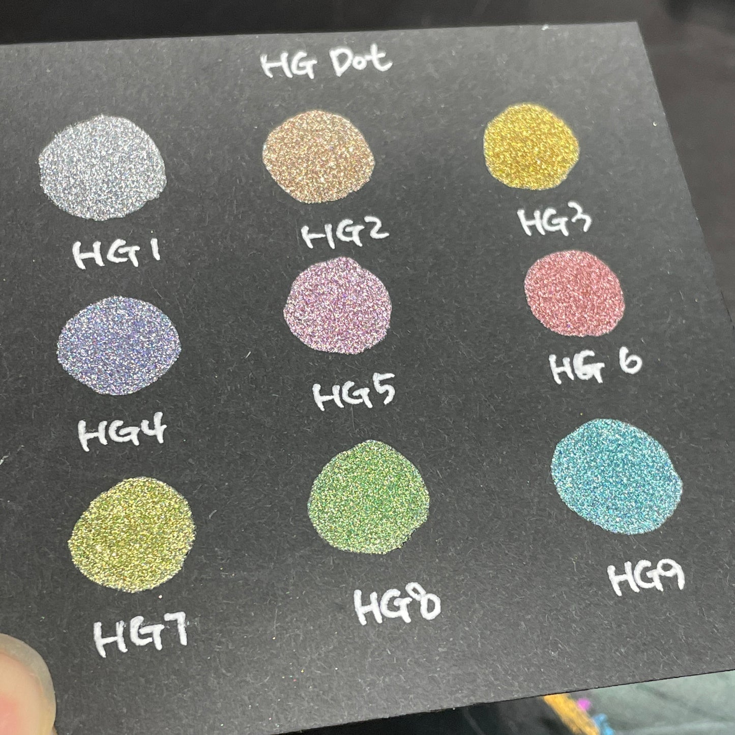 HG Half set Hologram glitter handmade watercolor paints