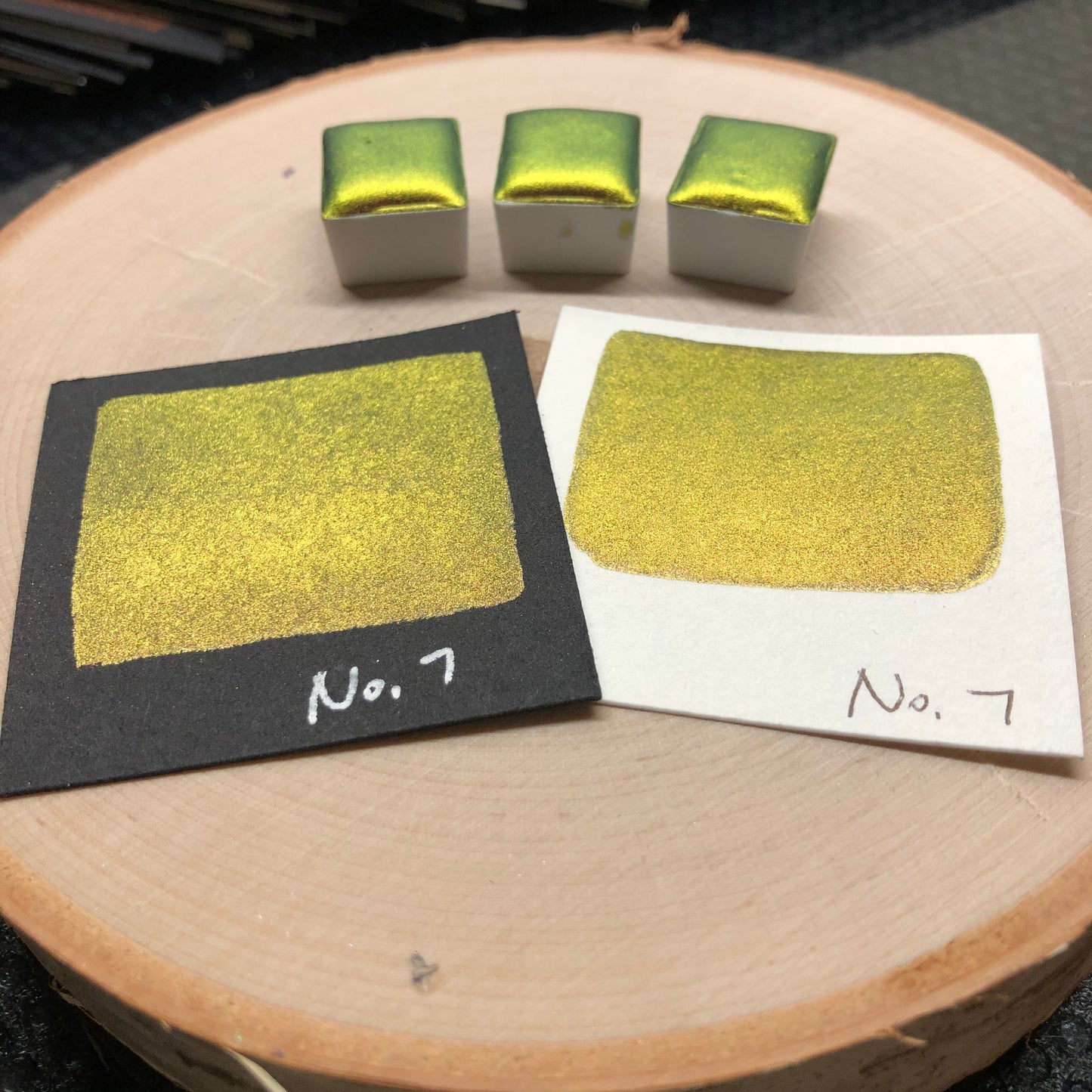 No.7 number series Handmade color shift watercolor paints chrome pigments Half/Quarter/Mini