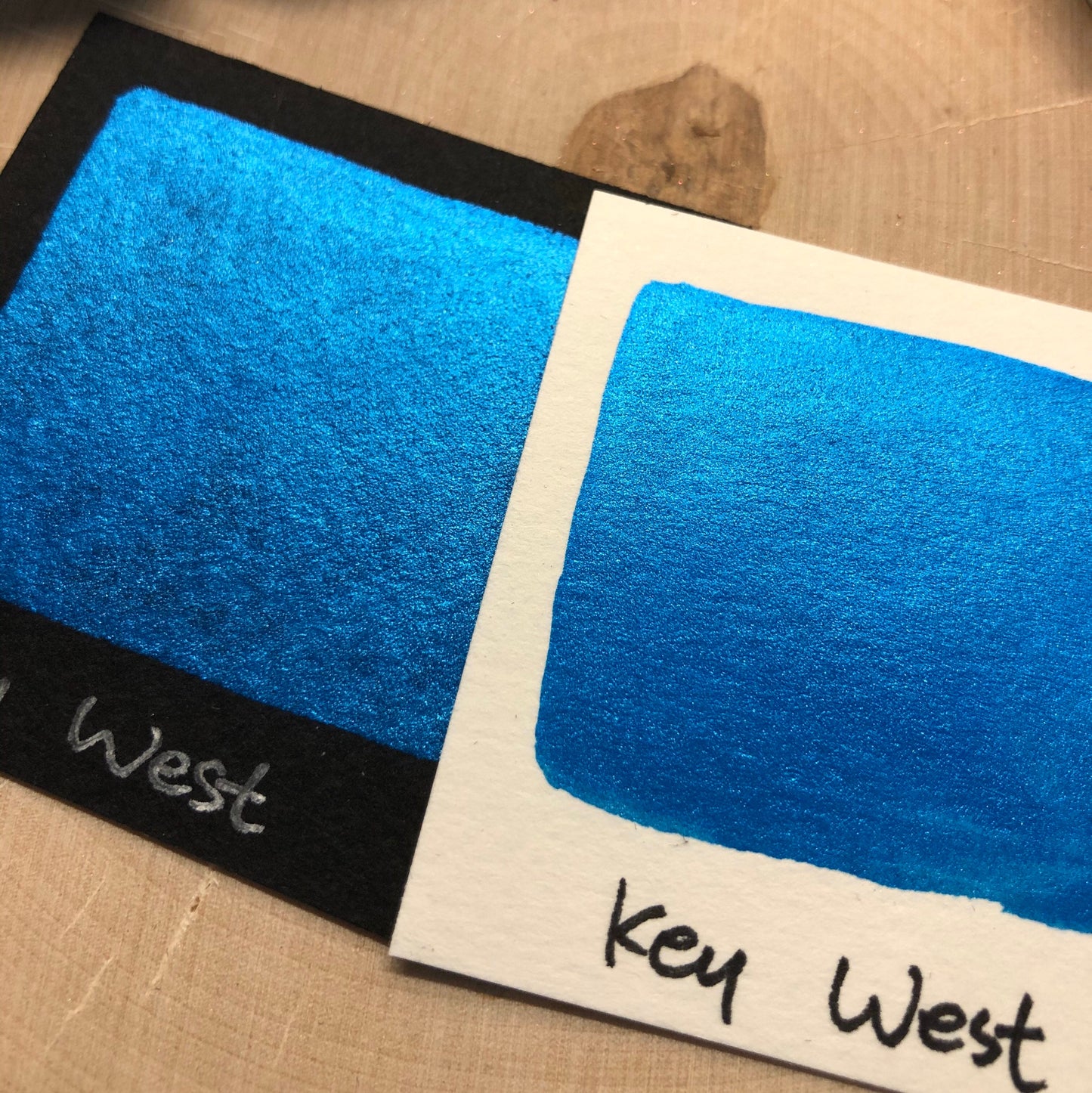 Key West blue watercolor paints Half pans