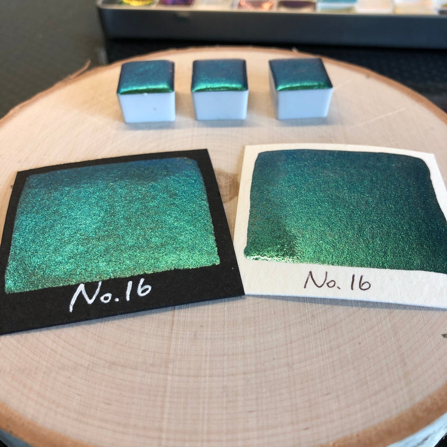 No.16 number series Handmade color shift watercolor paints chrome pigments Half/Quarter/Mini