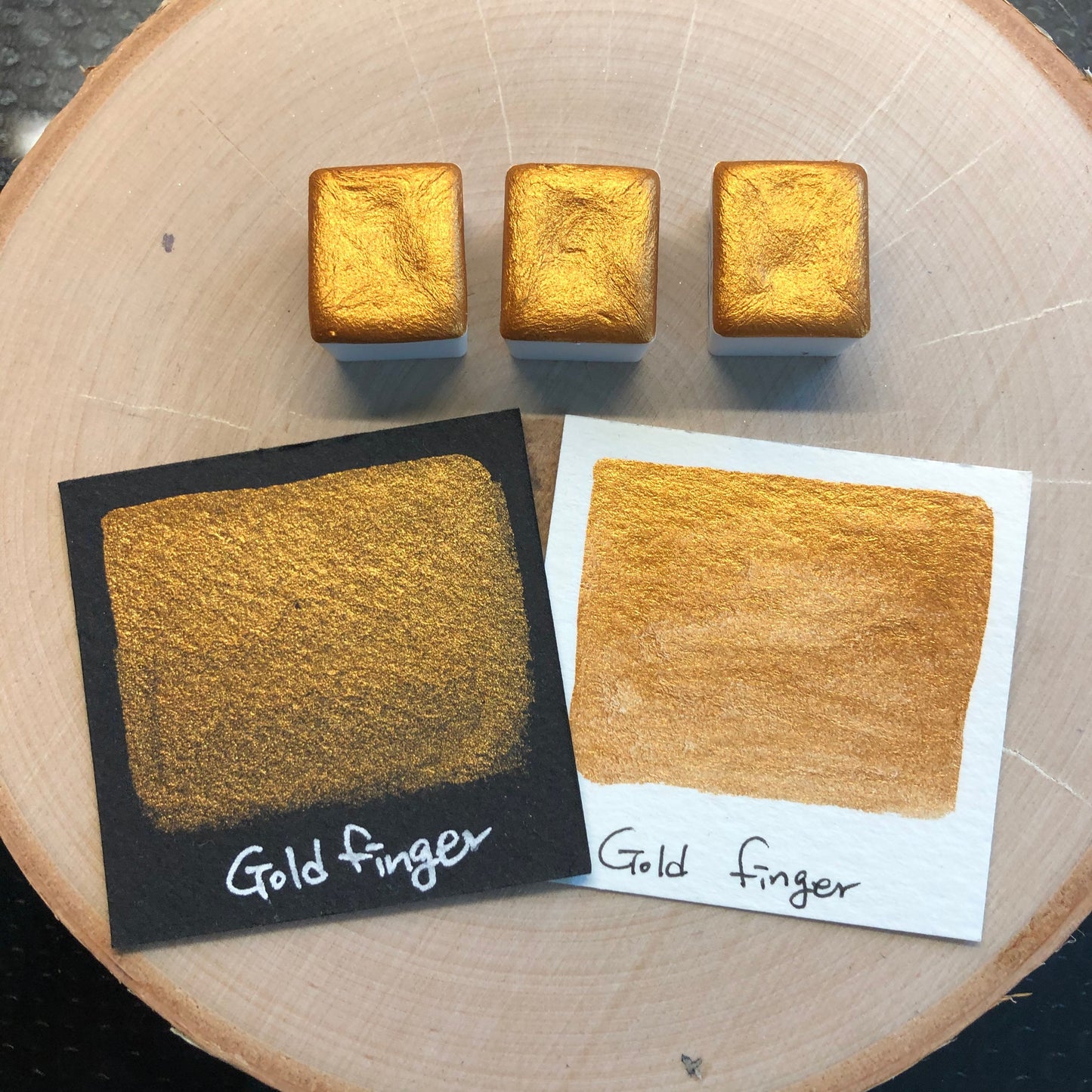 Gold finger watercolor paints half pan