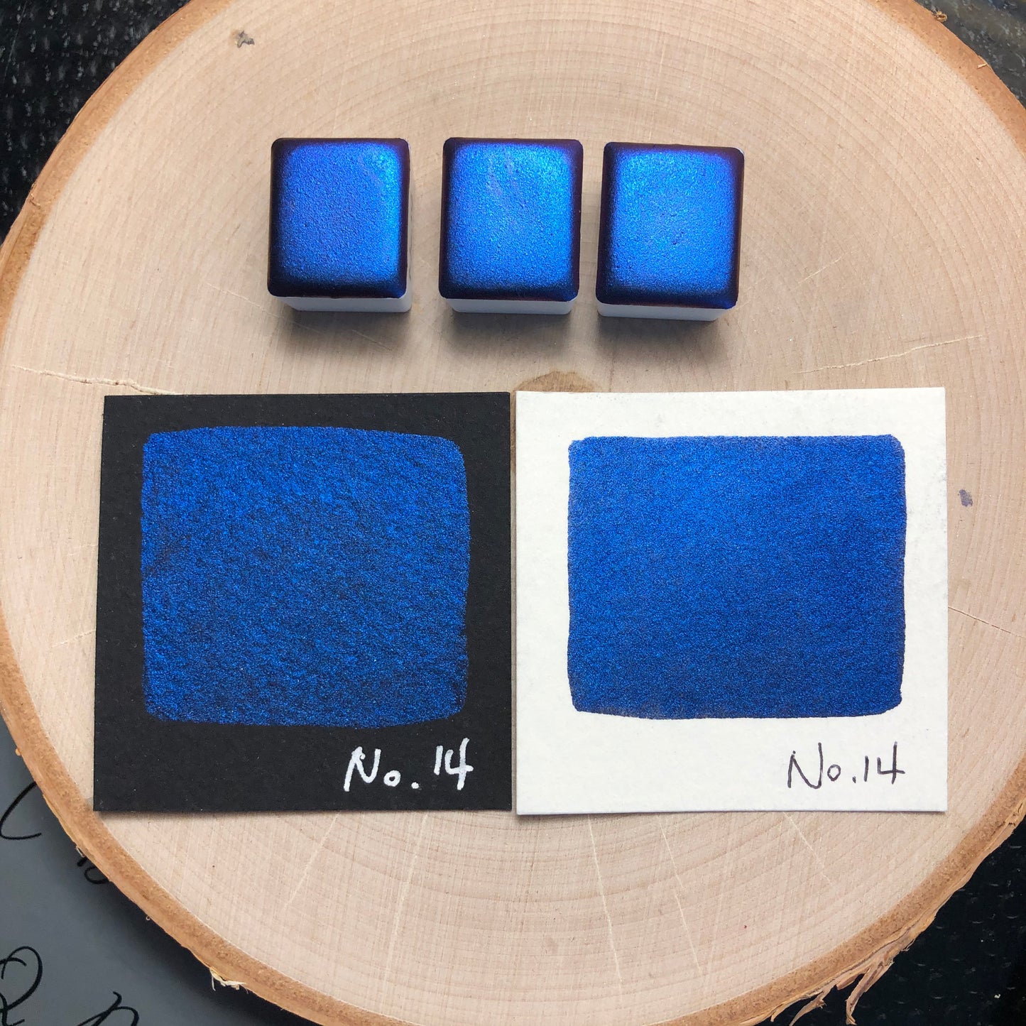 No.14 number series Handmade color shift watercolor paints chrome pigments Half/Quarter/Mini