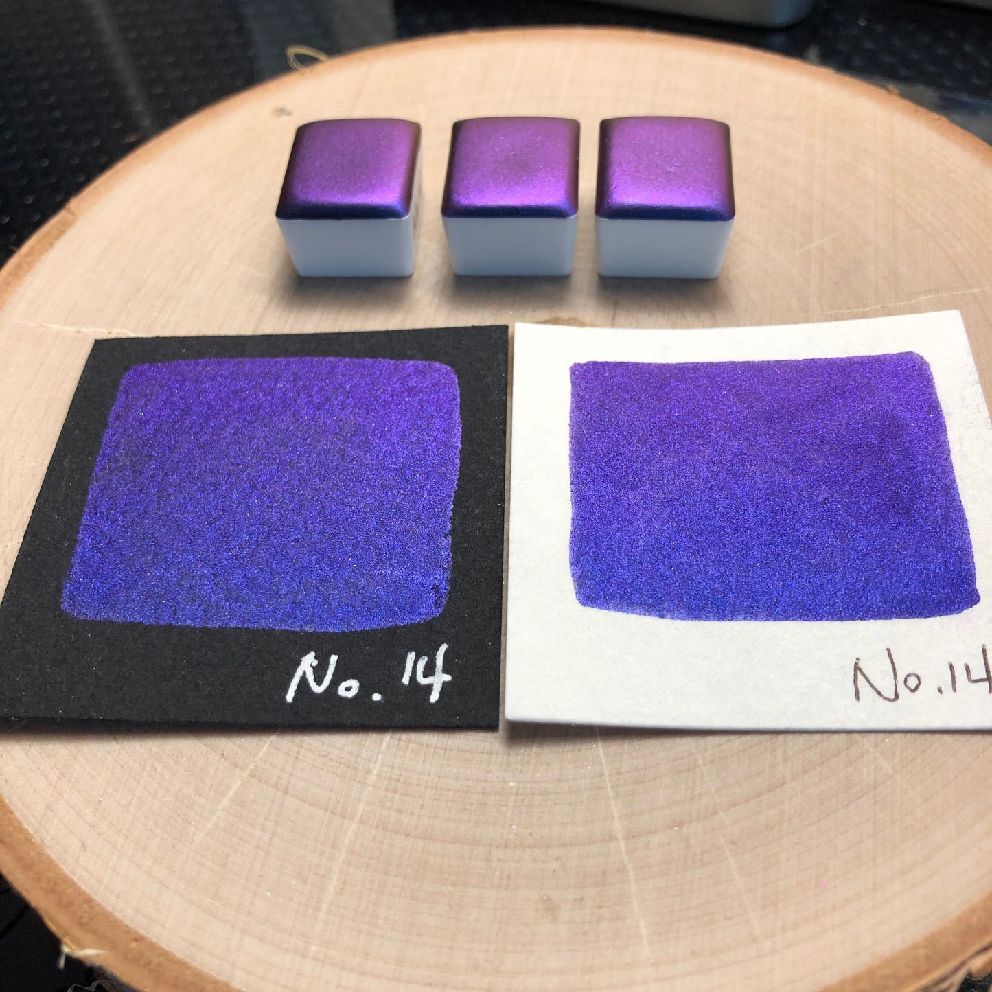 No.14 number series Handmade color shift watercolor paints chrome pigments Half/Quarter/Mini