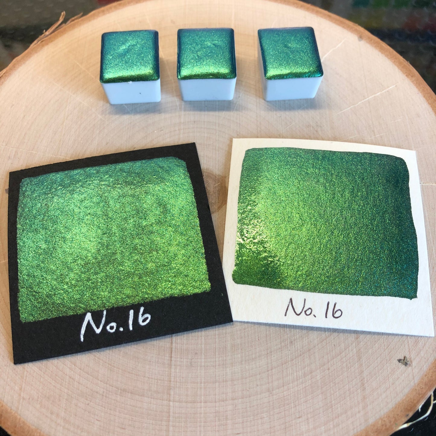 No.16 number series Handmade color shift watercolor paints chrome pigments Half/Quarter/Mini