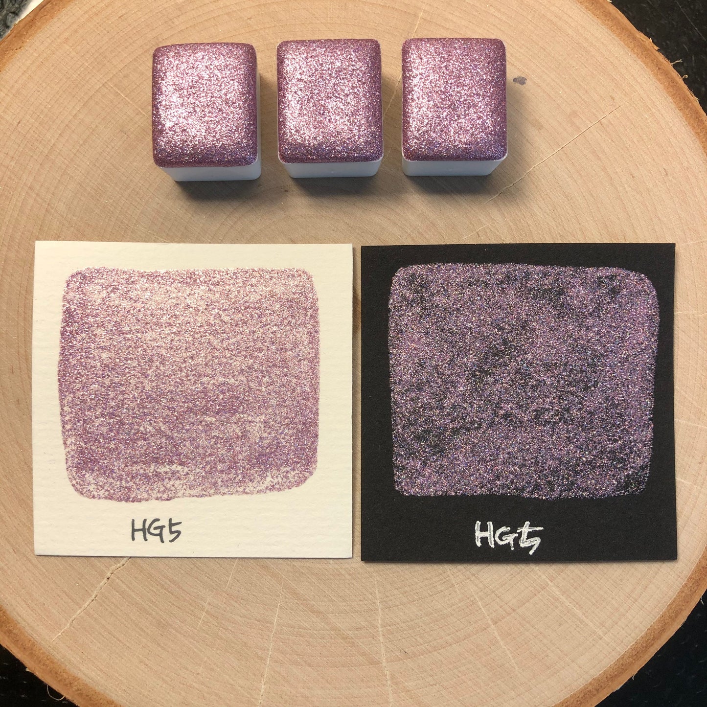 HG Half set Hologram glitter handmade watercolor paints
