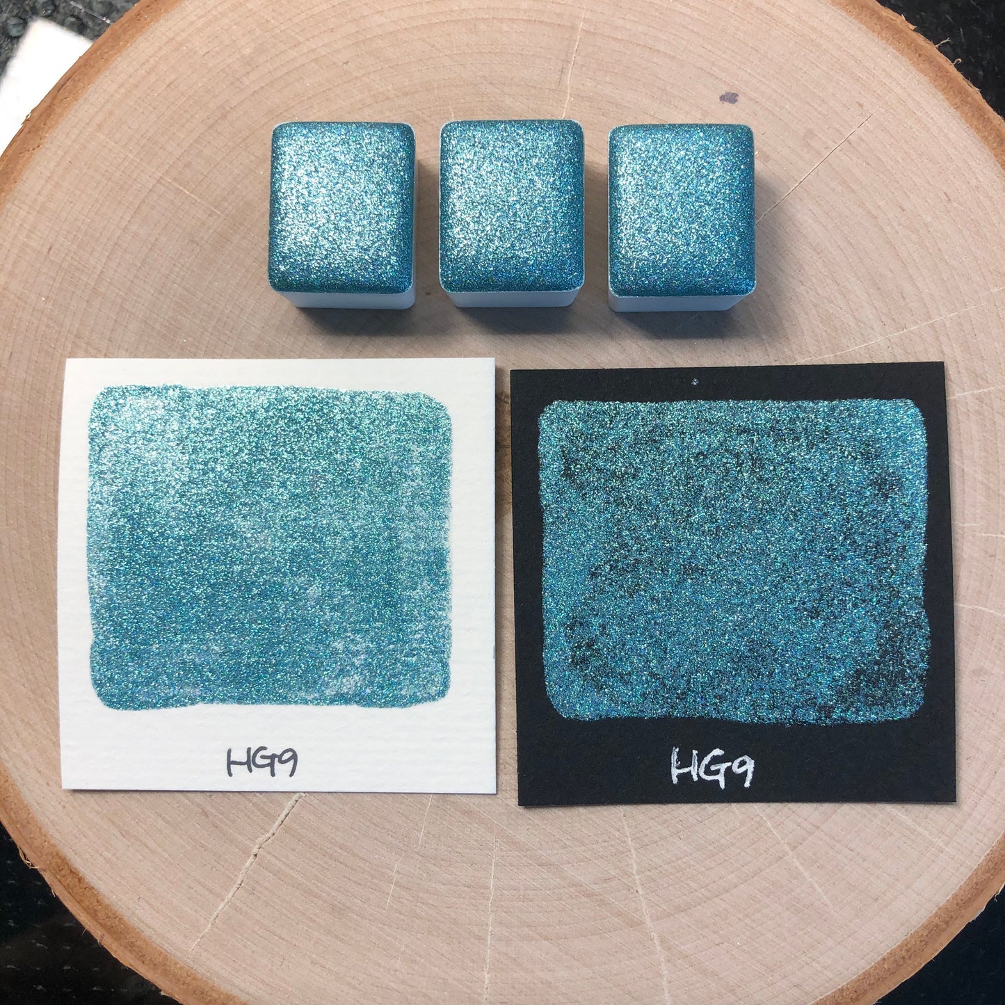 HG Half set Hologram glitter handmade watercolor paints