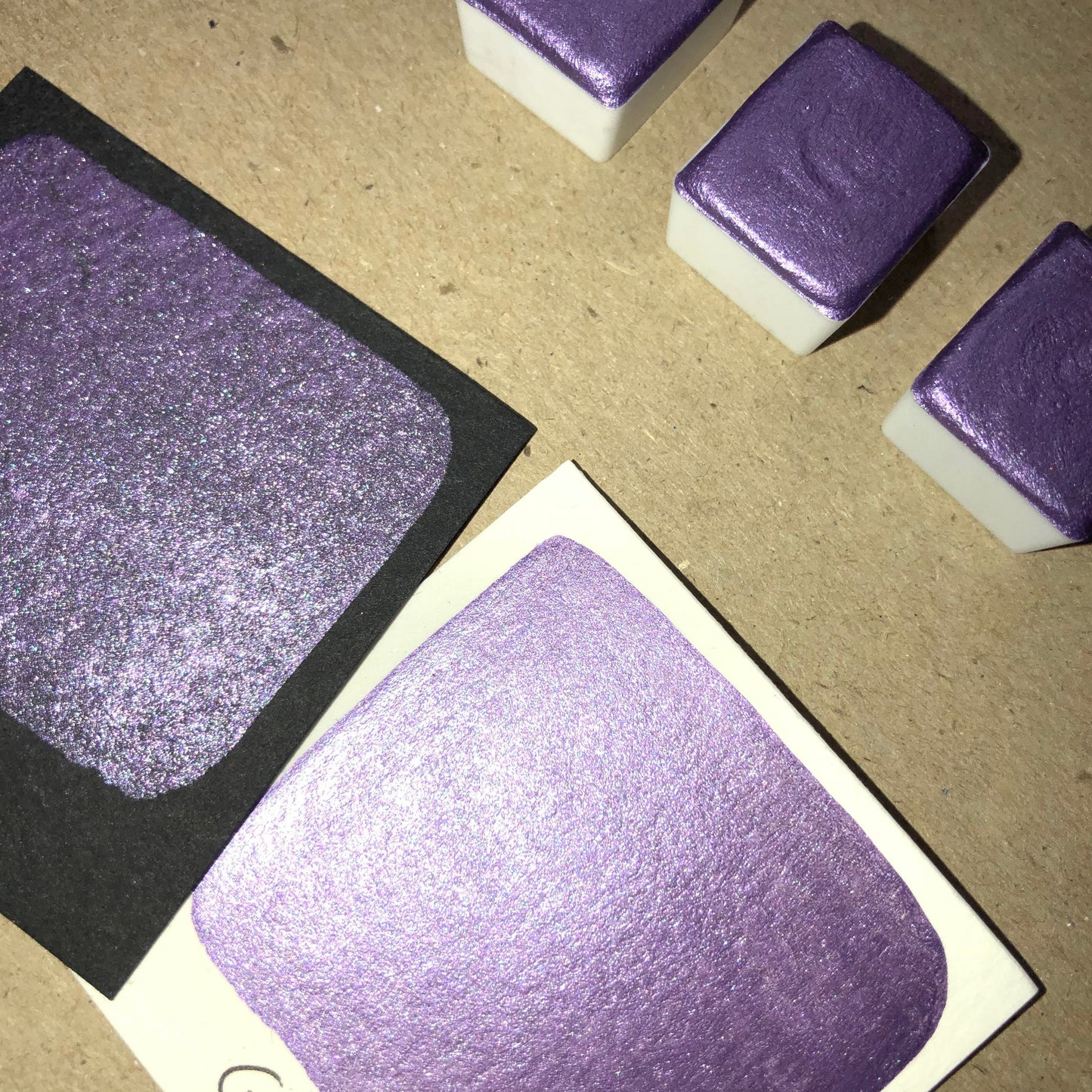 Guilty purple watercolor paints half pans
