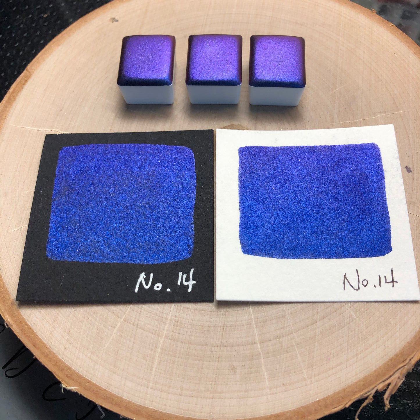 No.14 number series Handmade color shift watercolor paints chrome pigments Half/Quarter/Mini