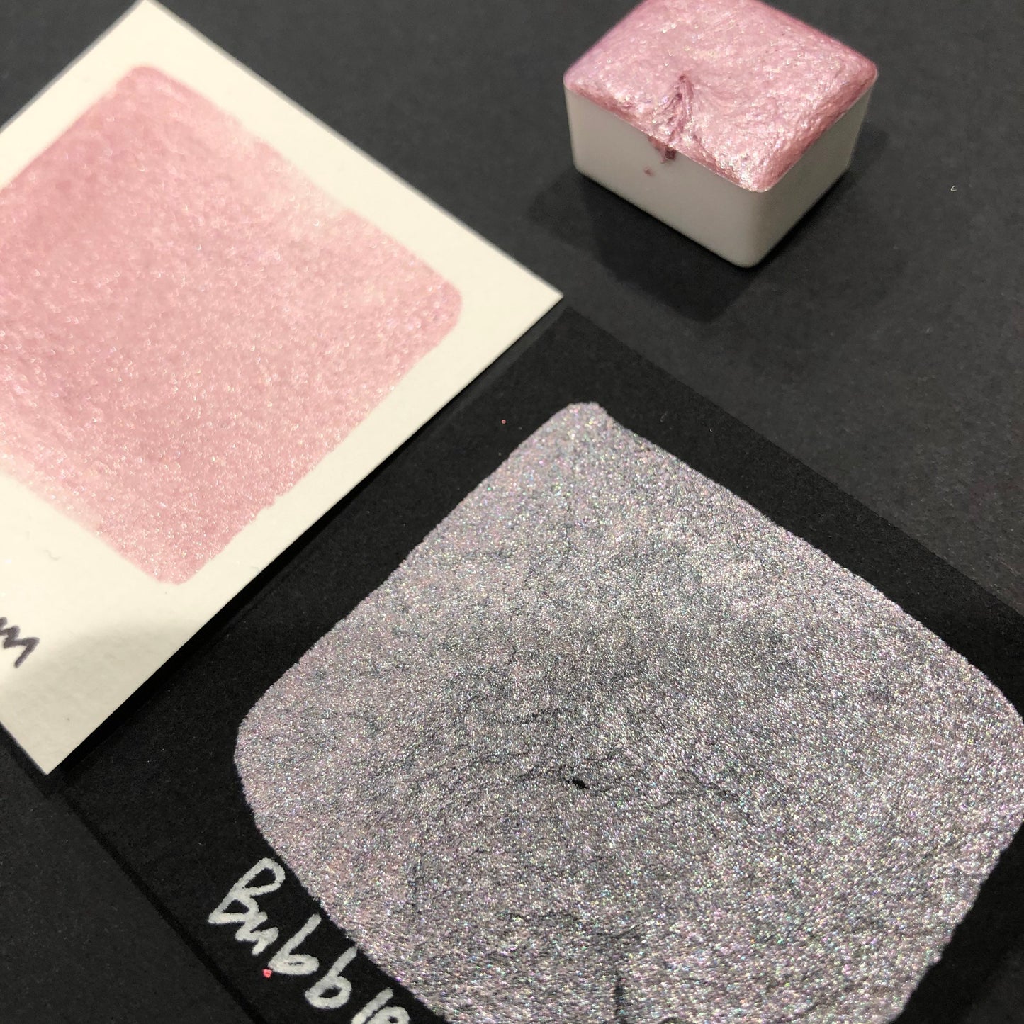 Bubble Gum pink watercolor paints Half pan