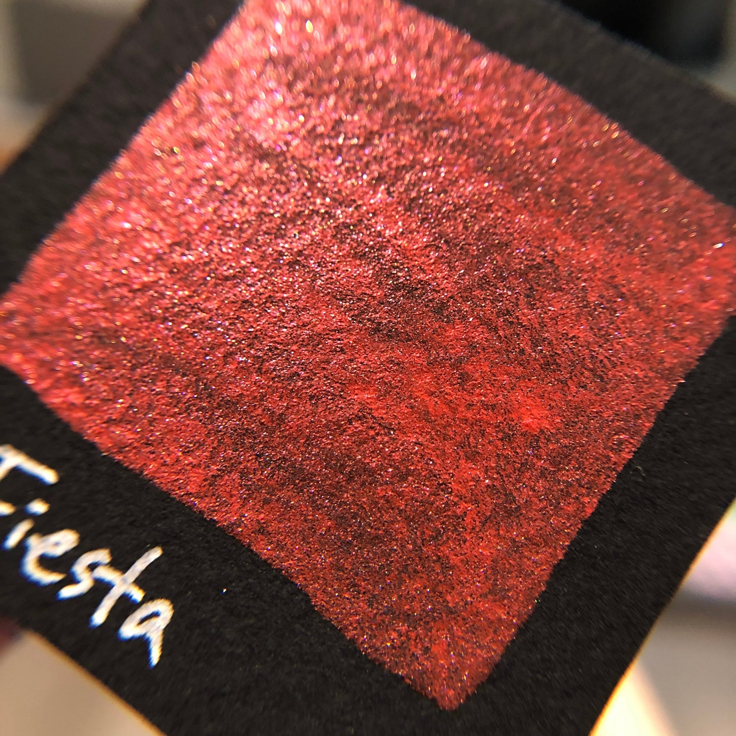 Fiesta red watercolor paints Half pan