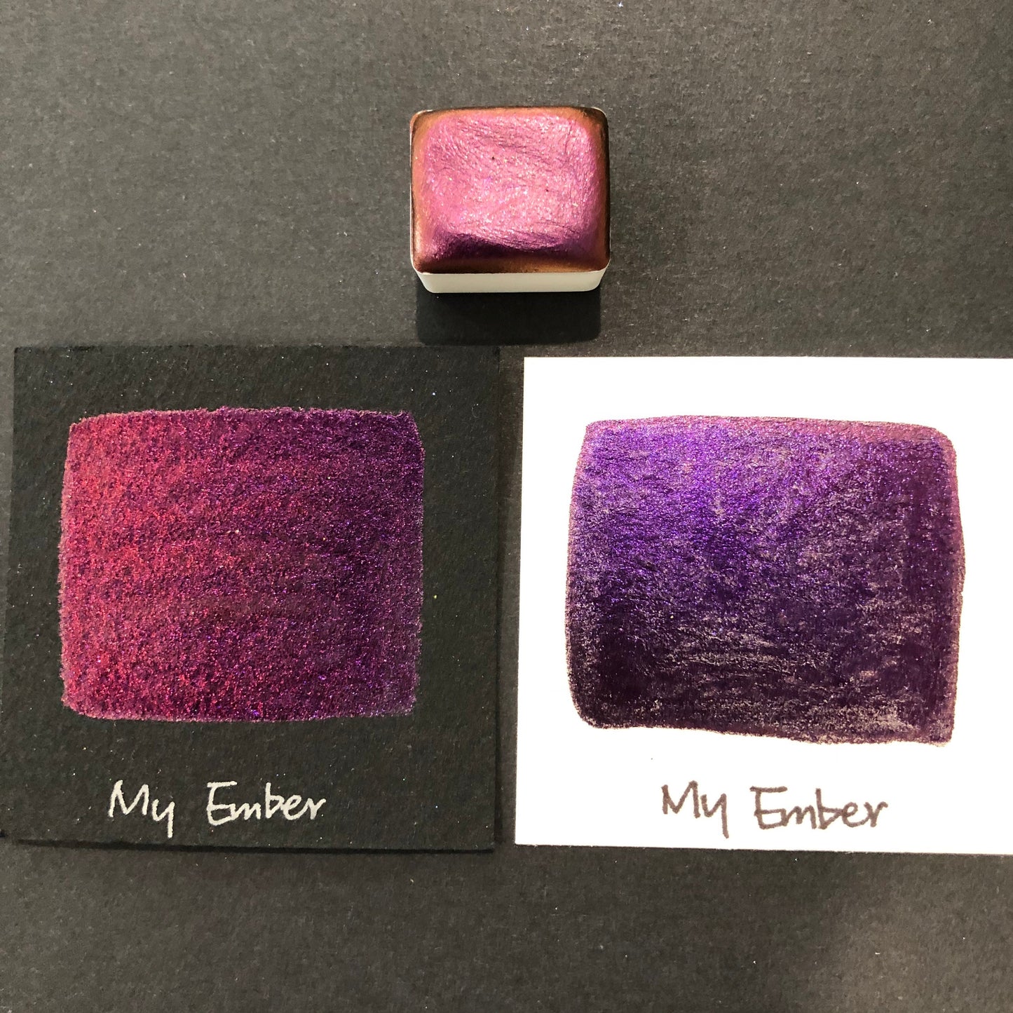 My Ember Shiny colorshift watercolor paint Half/Quarter/Mini