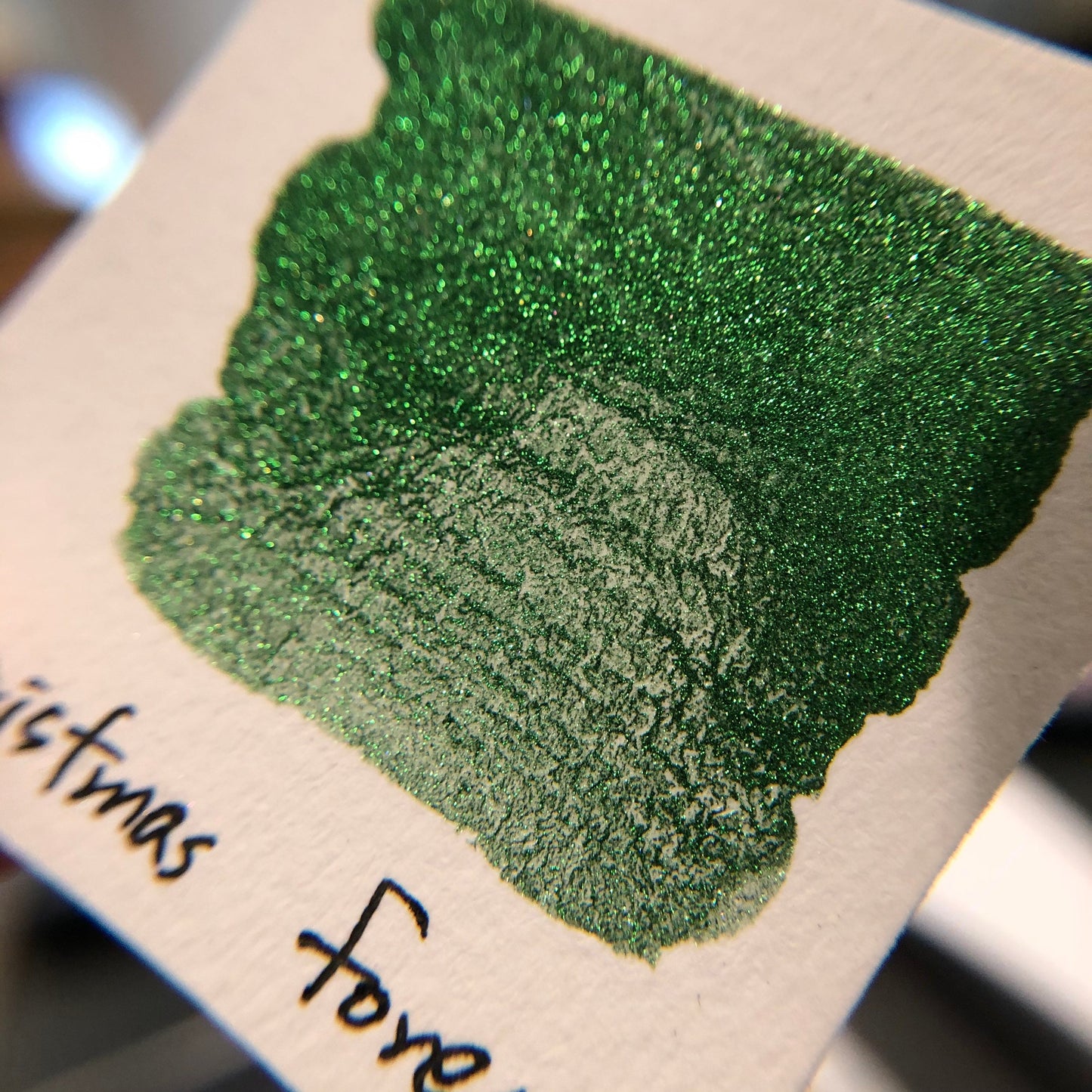 Forest Christmas Chrome watercolor paint half pan