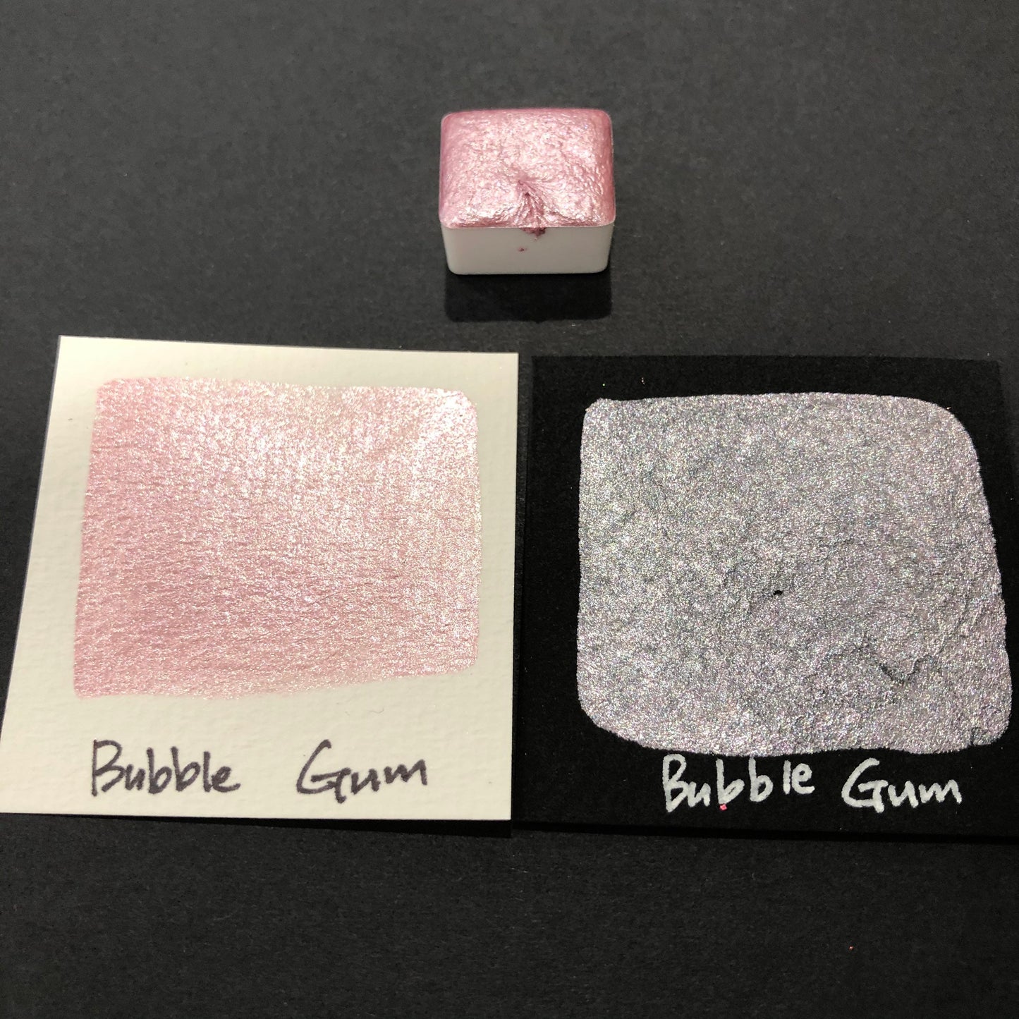 Bubble Gum pink watercolor paints Half pan