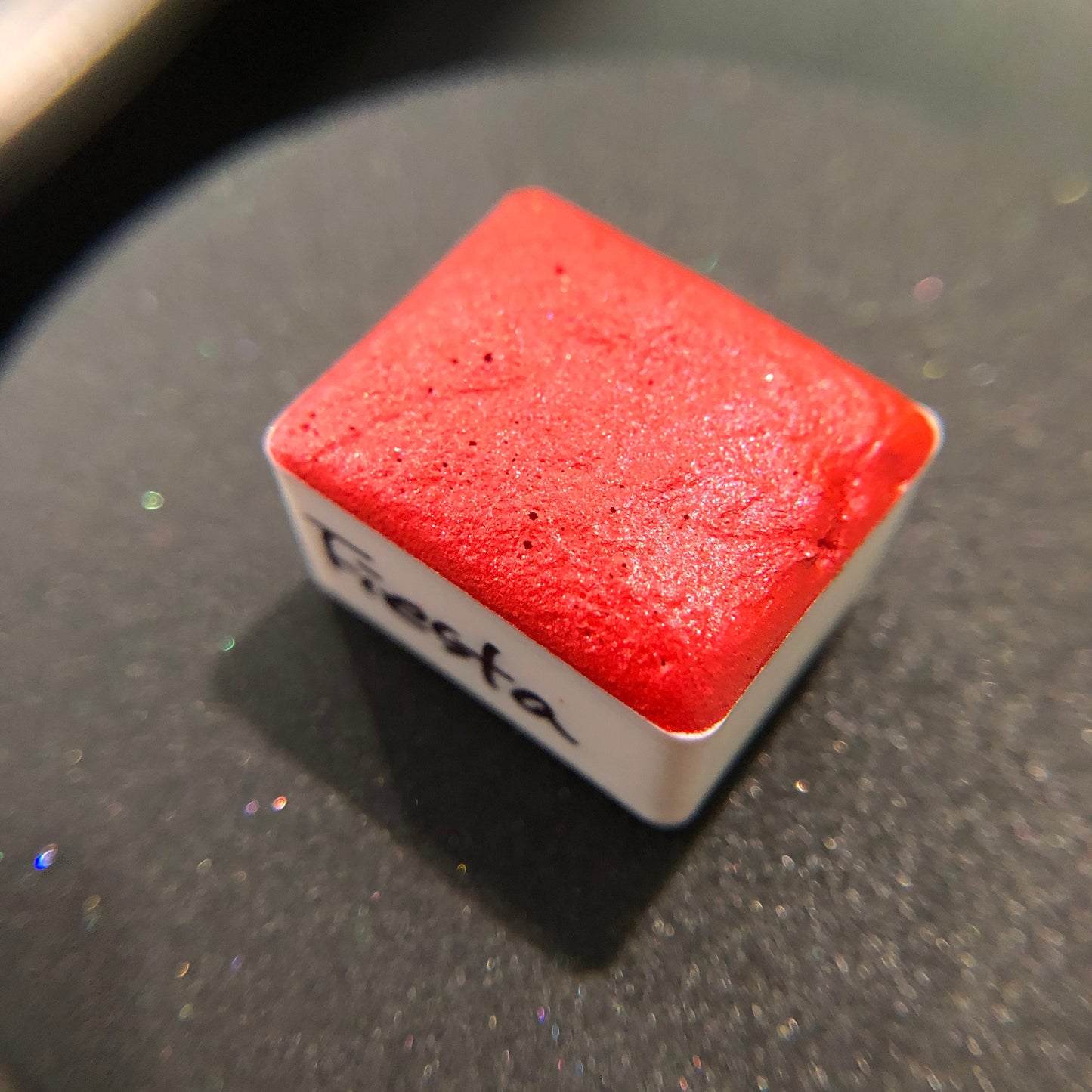 Fiesta red watercolor paints Half pan