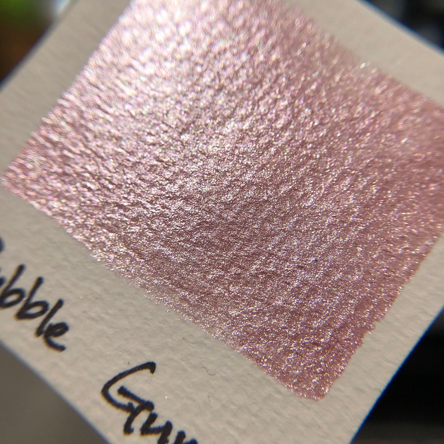 Pink gold set shimmer watercolor paint
