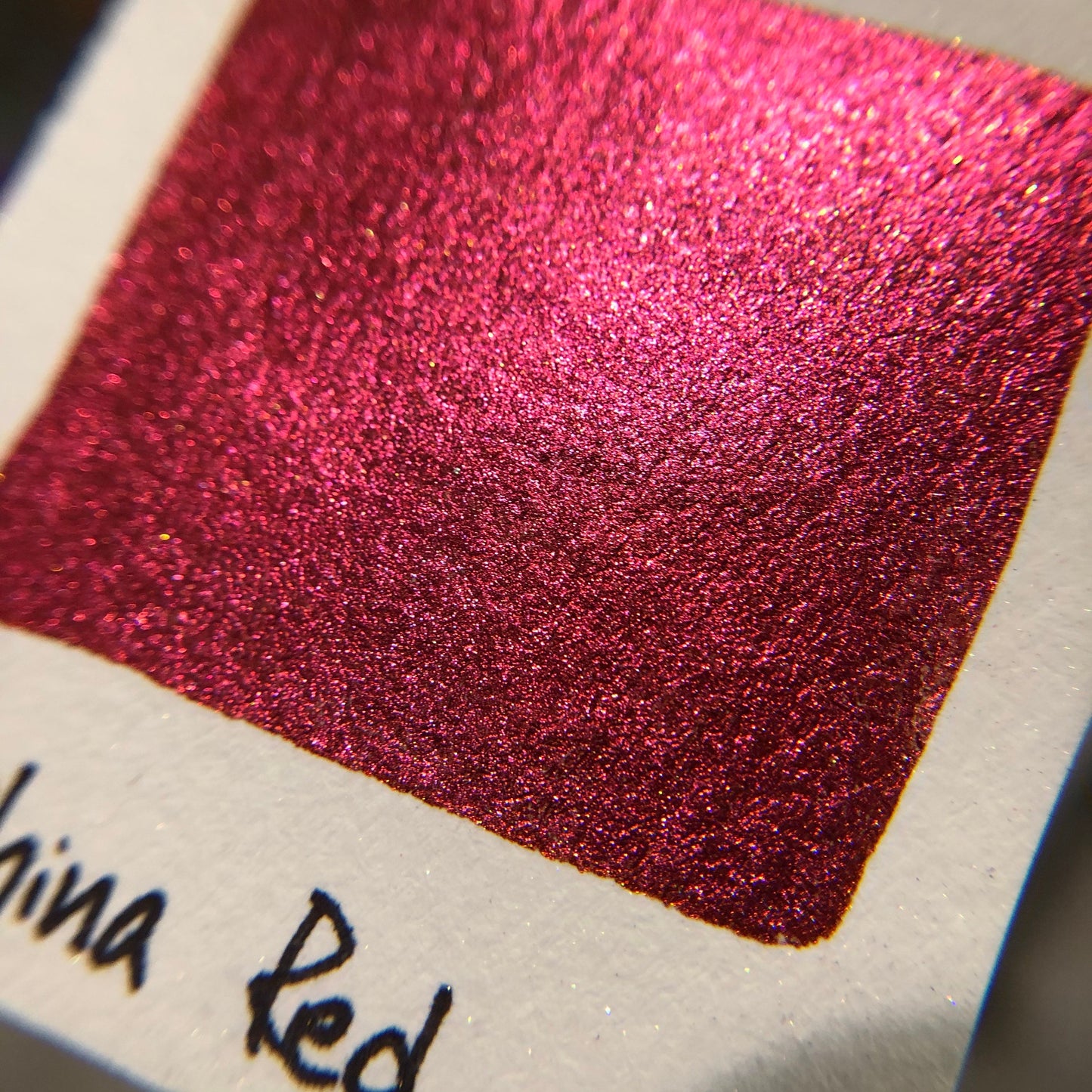 China Red watercolor paints half pans