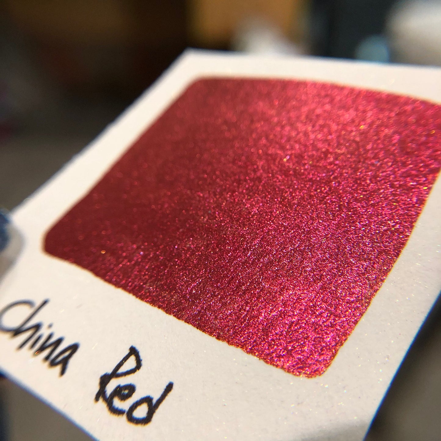 China Red watercolor paints half pans