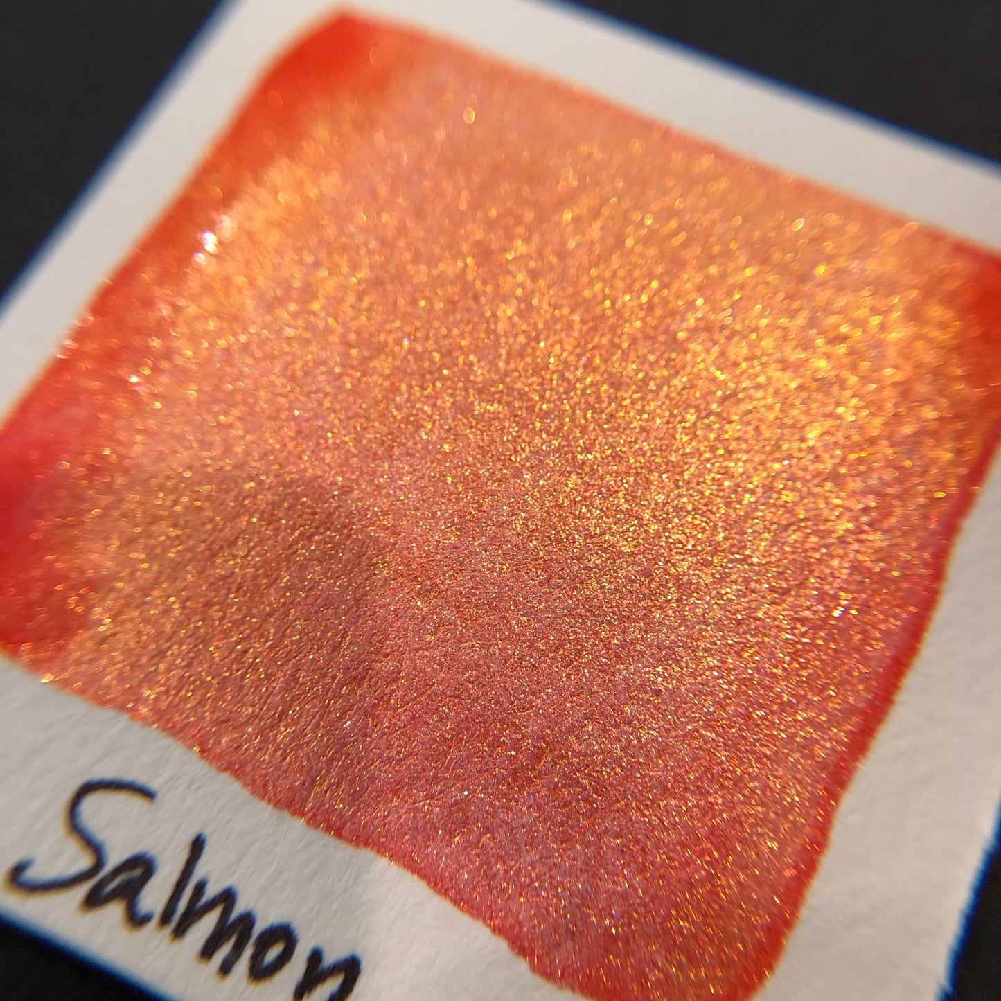 Salmon Orange watercolor paints Half pans