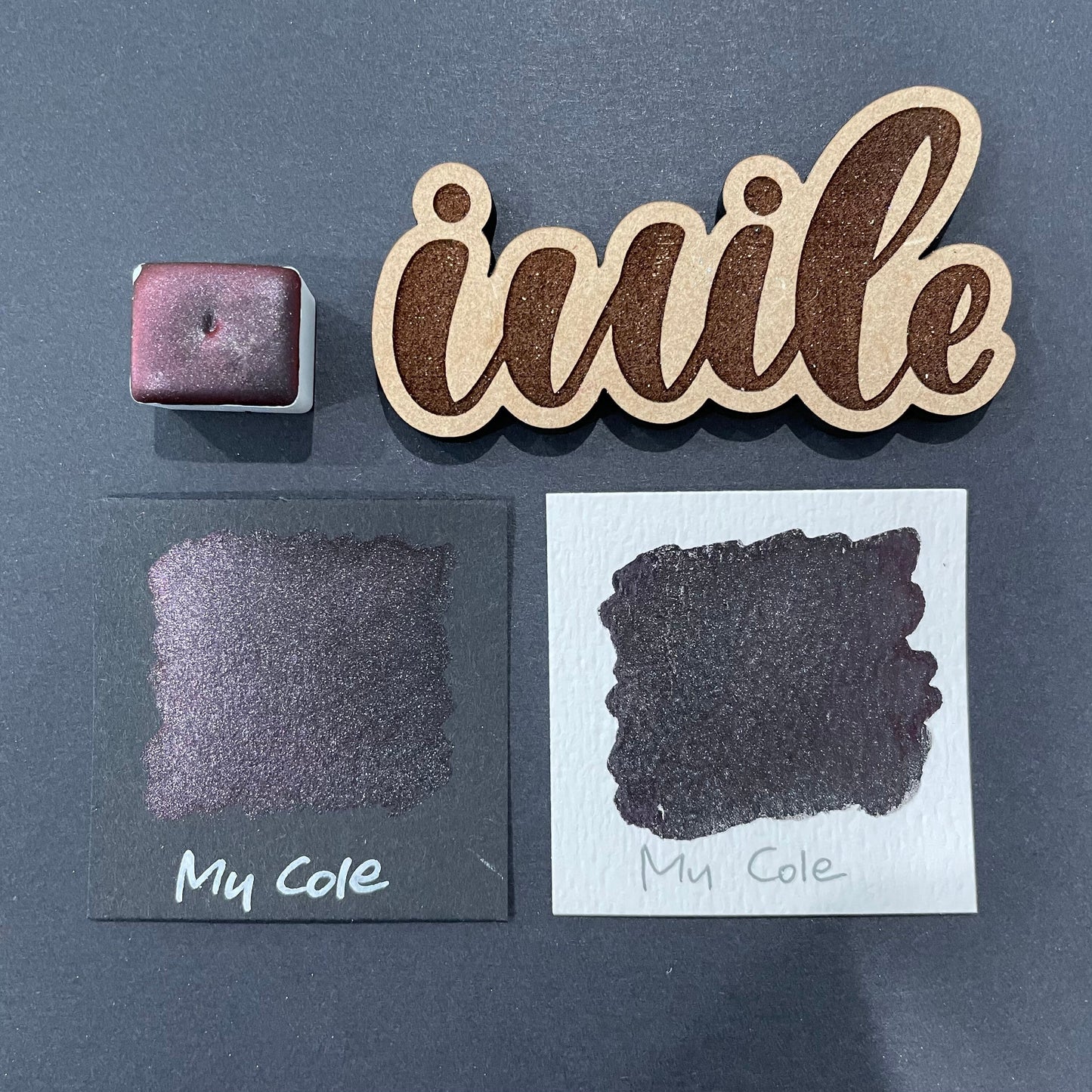 My Cole Shiny colorshift watercolor paint Half/Quarter/Mini
