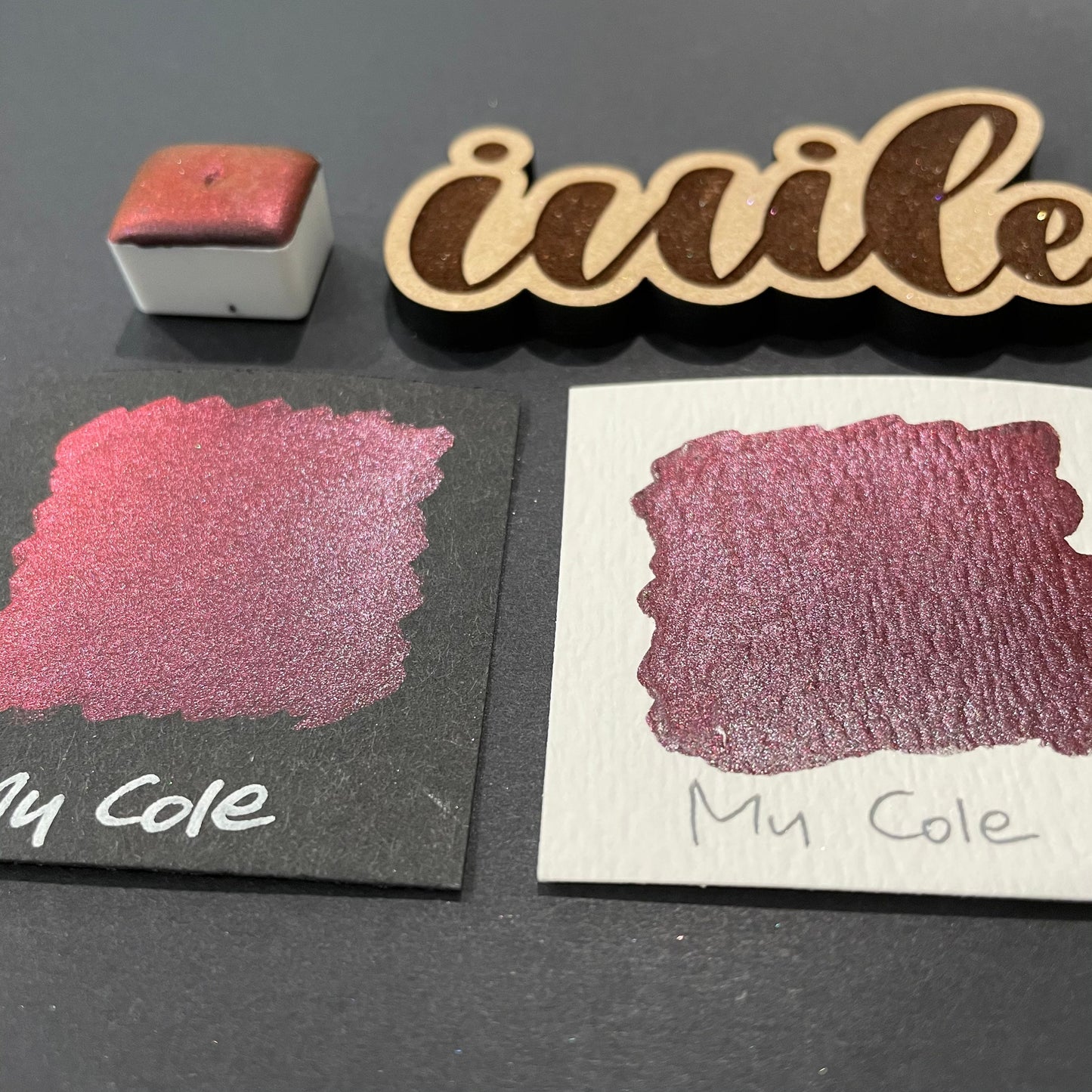 My Cole Shiny colorshift watercolor paint Half/Quarter/Mini