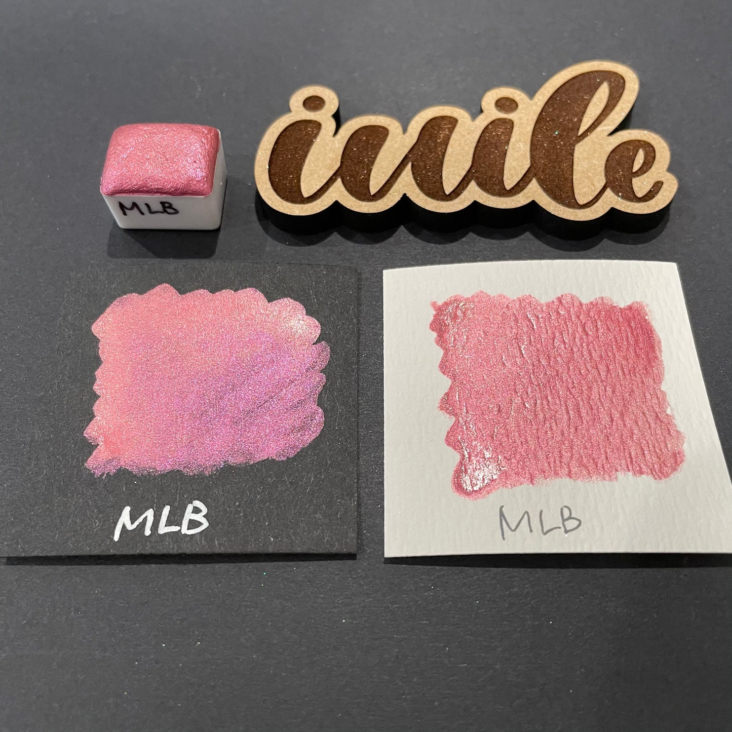 MLB pink watercolor paints Half pans
