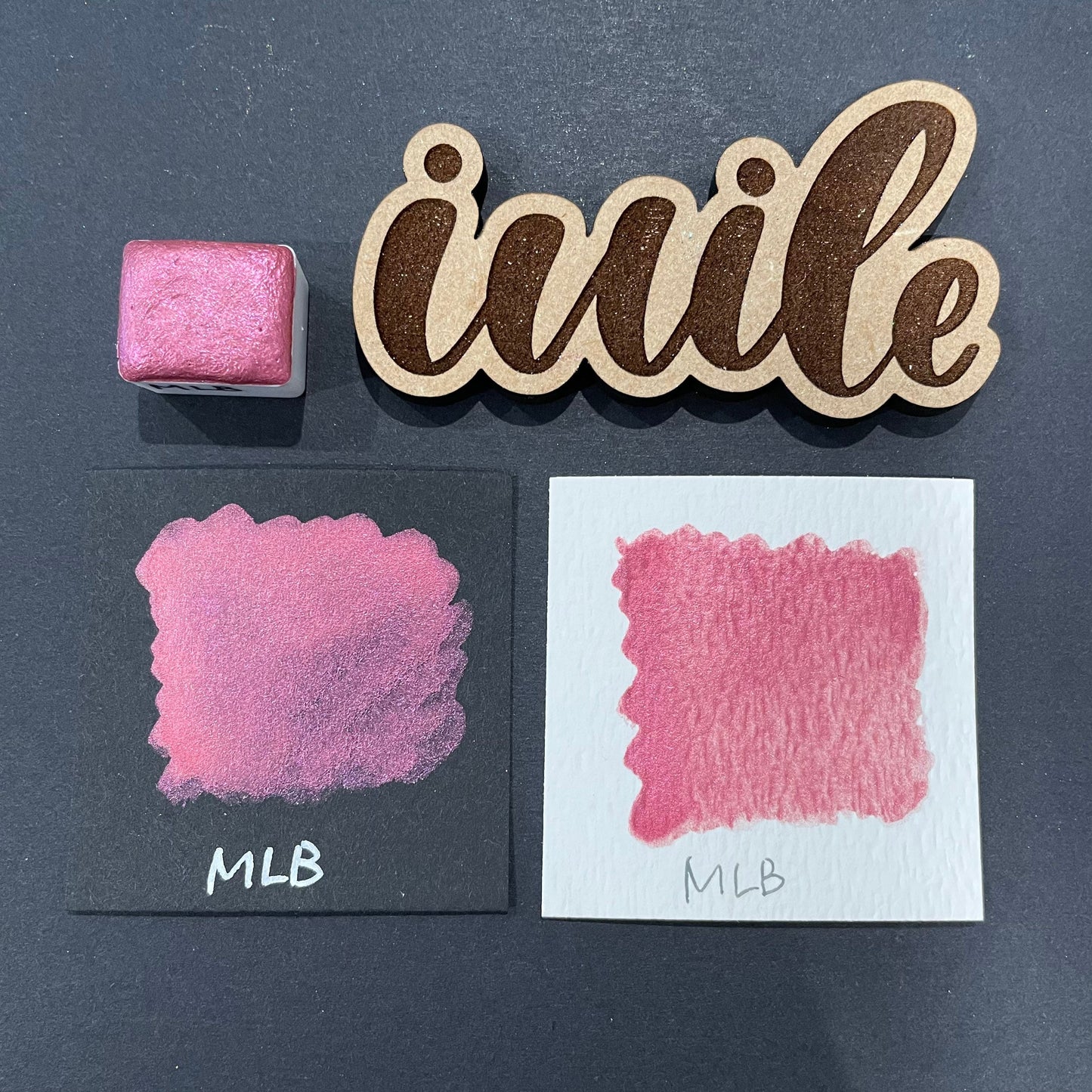 MLB pink watercolor paints Half pans
