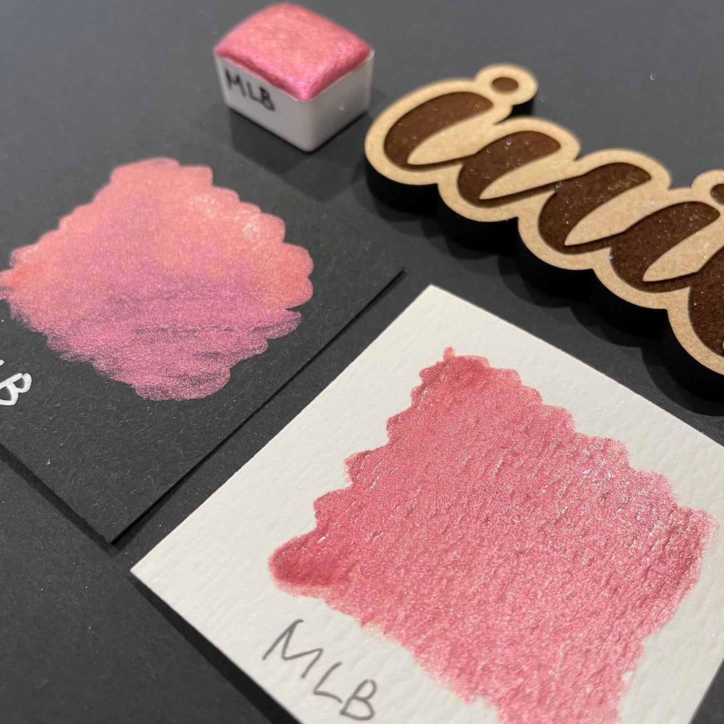 MLB pink watercolor paints Half pans