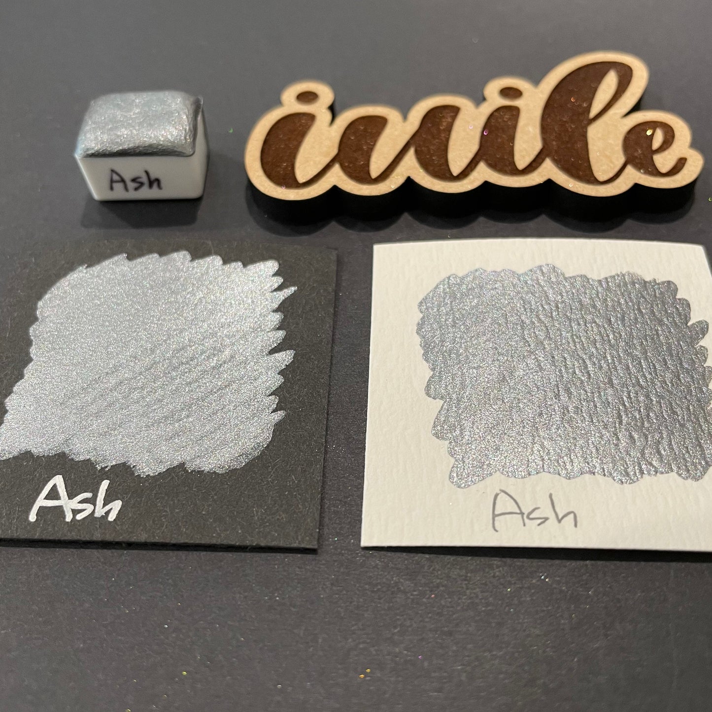 Ash grey watercolor paints Half pans