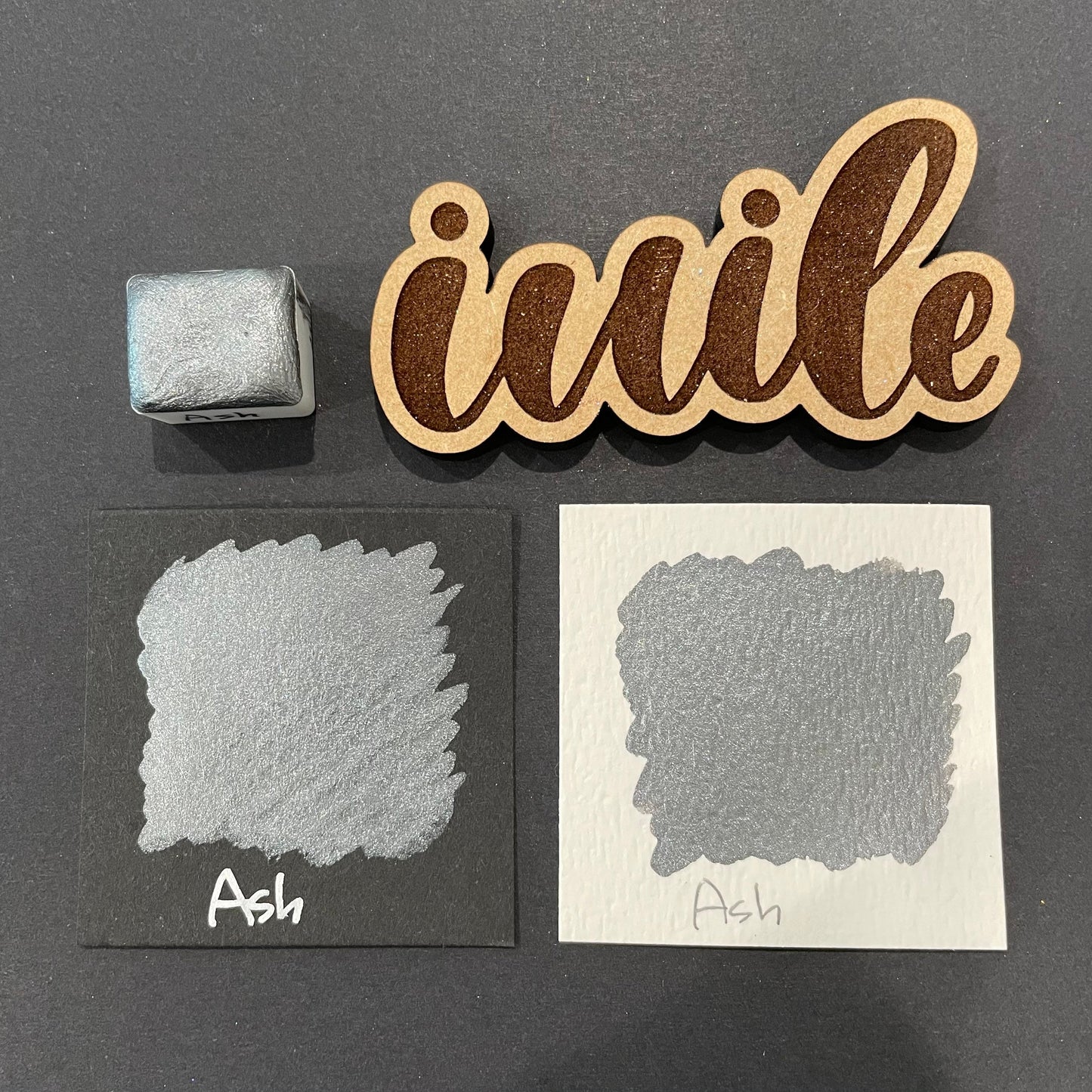 Ash grey watercolor paints Half pans