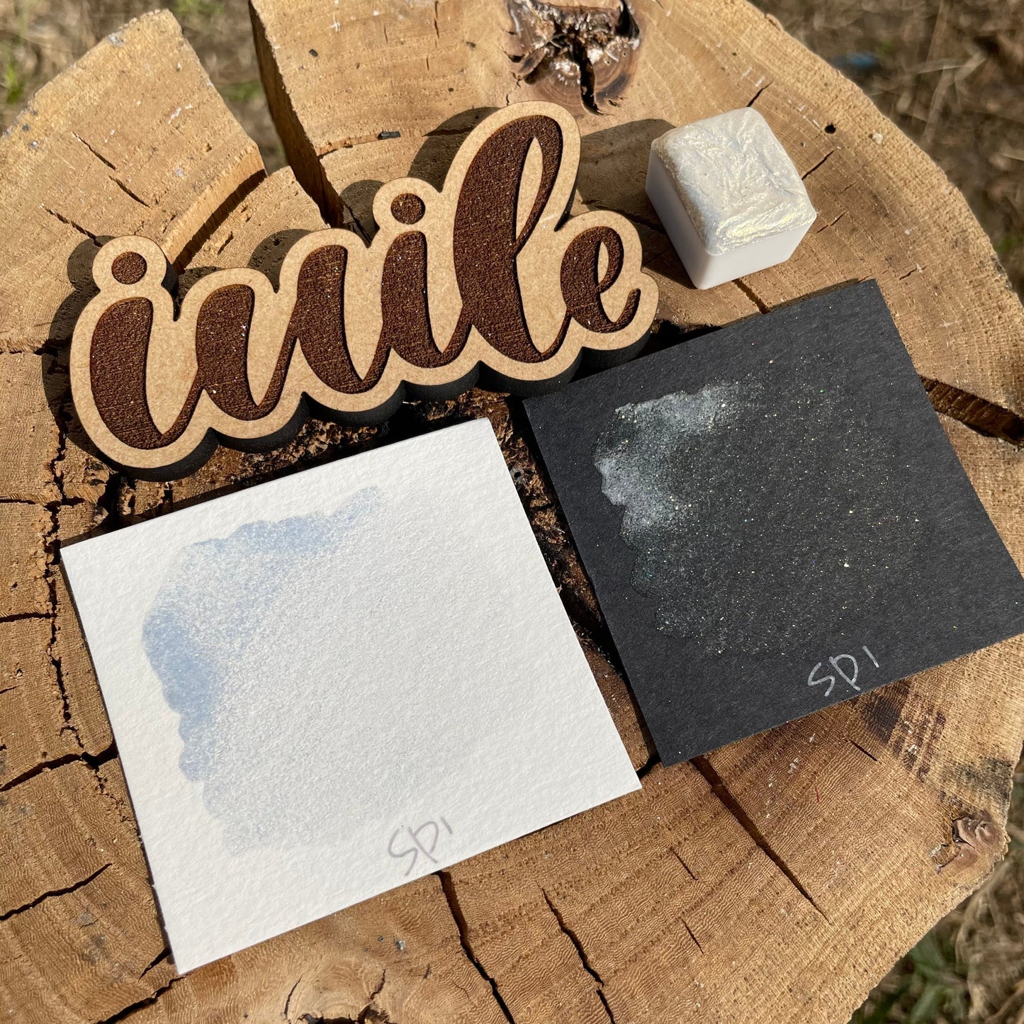 SP1 gold sparkle GDSP watercolor paints Half pans