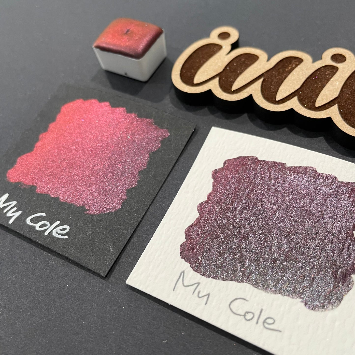 My Cole Shiny colorshift watercolor paint Half/Quarter/Mini
