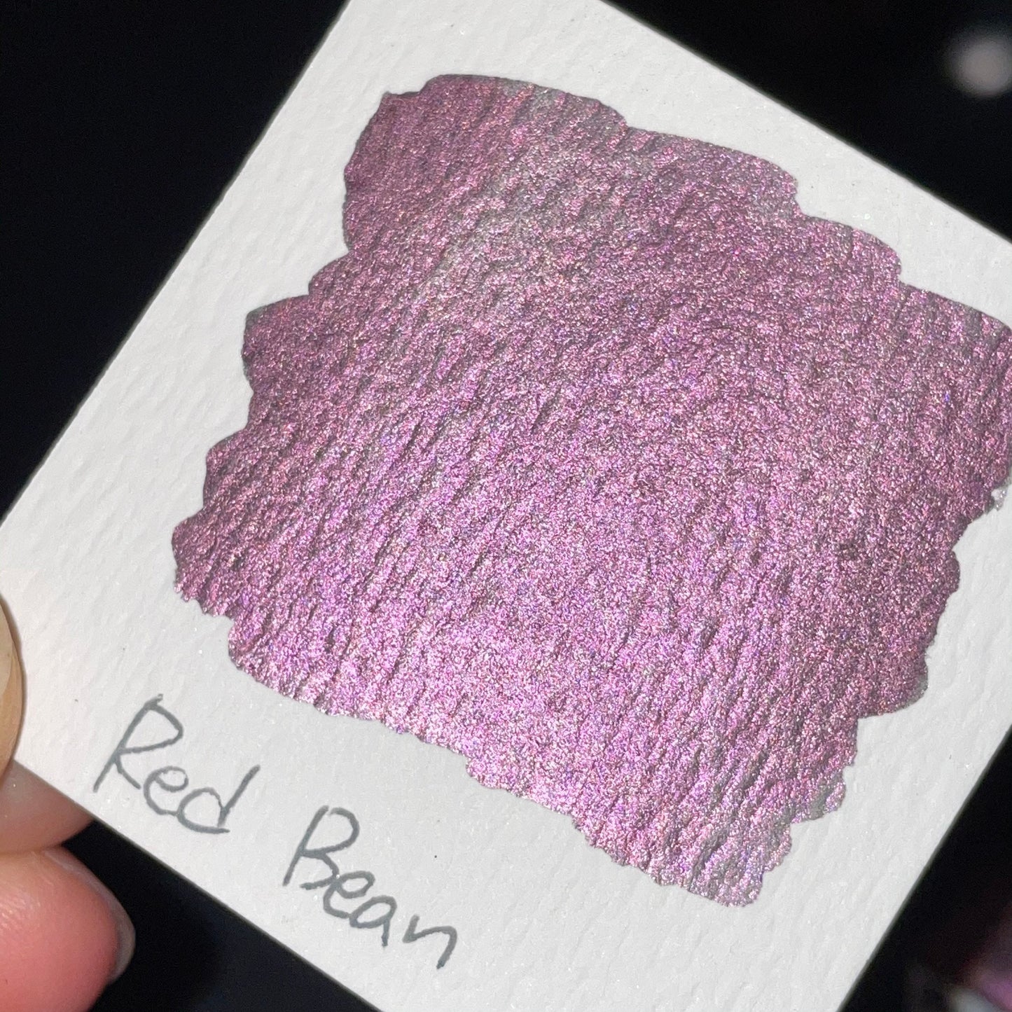 Red Bean purple watercolor paints Half pans