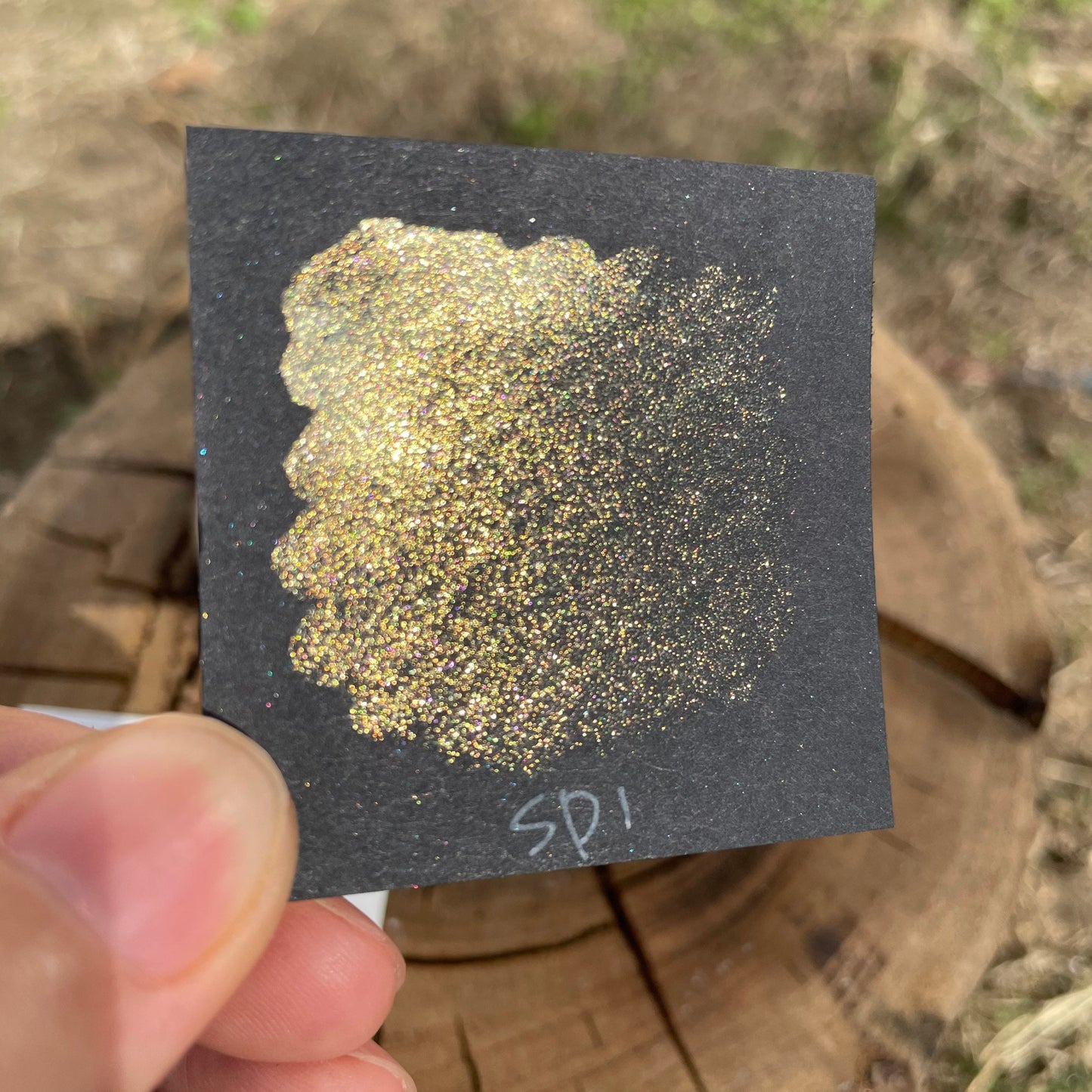 SP1 gold sparkle GDSP watercolor paints Half pans