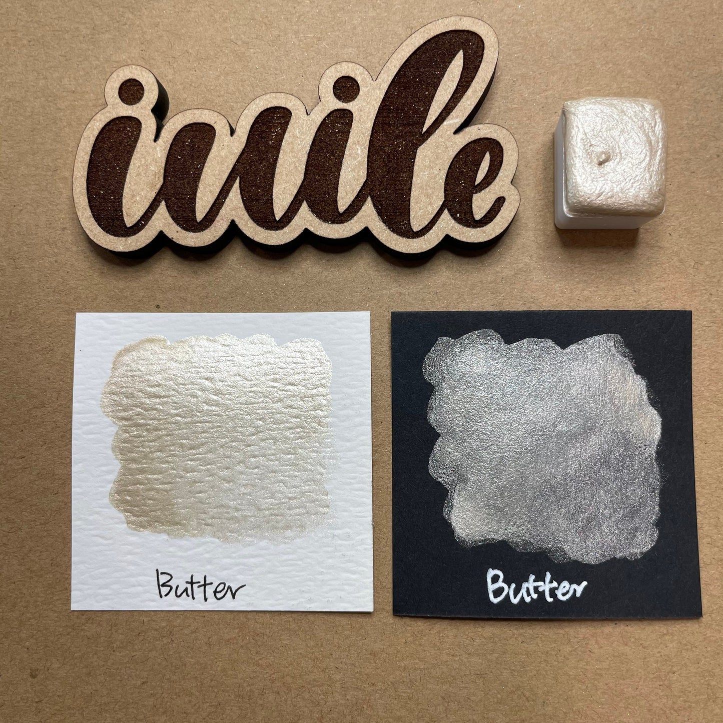 Butter Gold Handmade gold shimmer watercolor paints