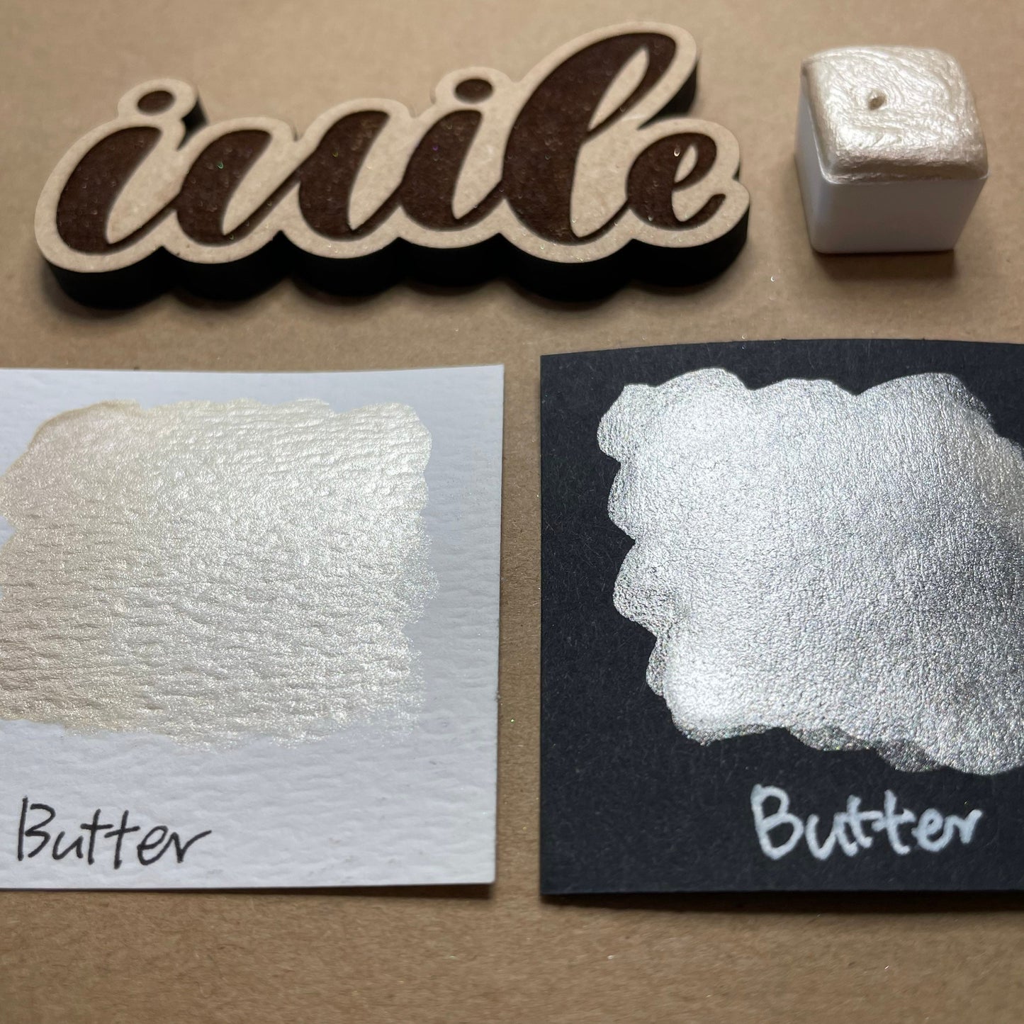 Butter Gold Handmade gold shimmer watercolor paints