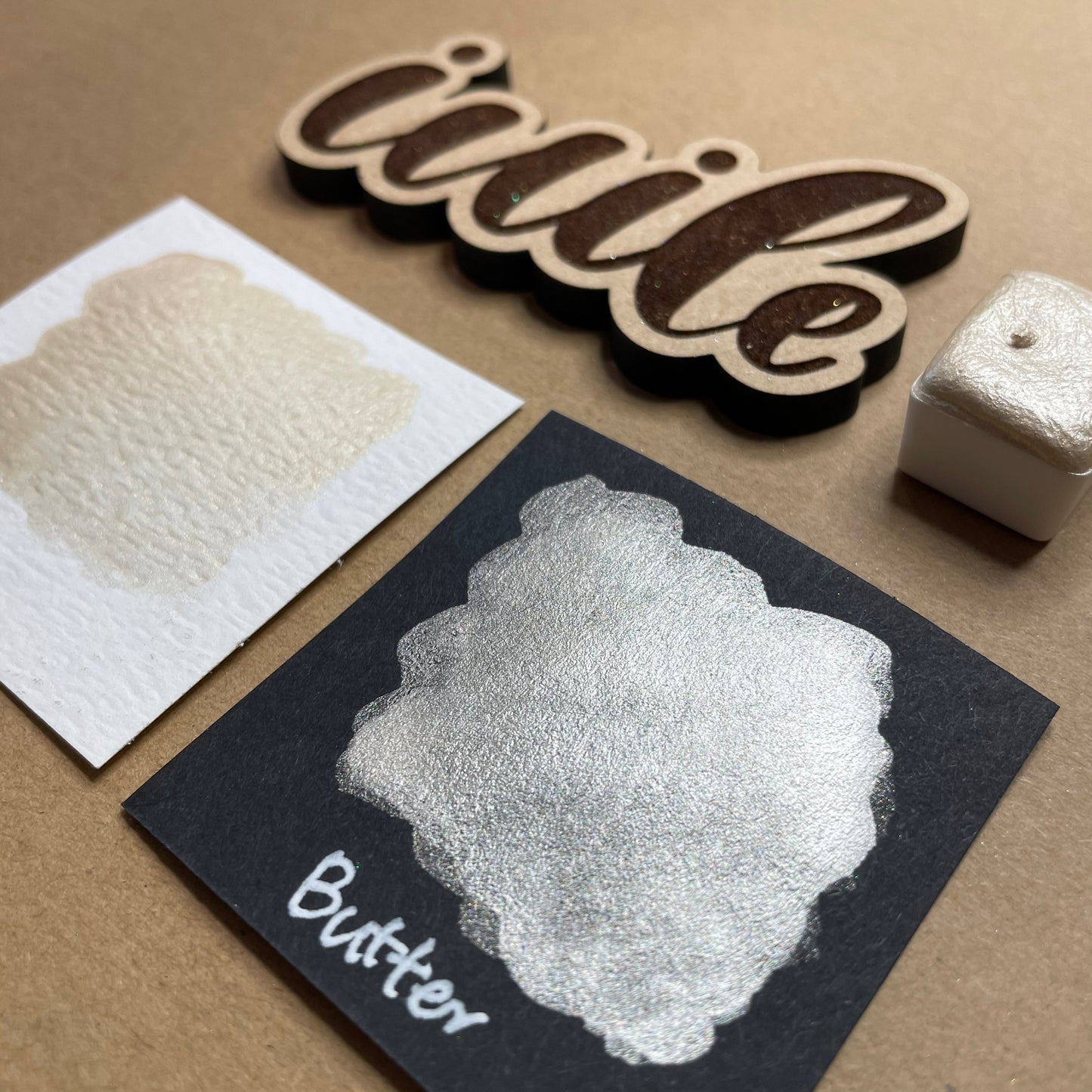 Butter Gold Handmade gold shimmer watercolor paints