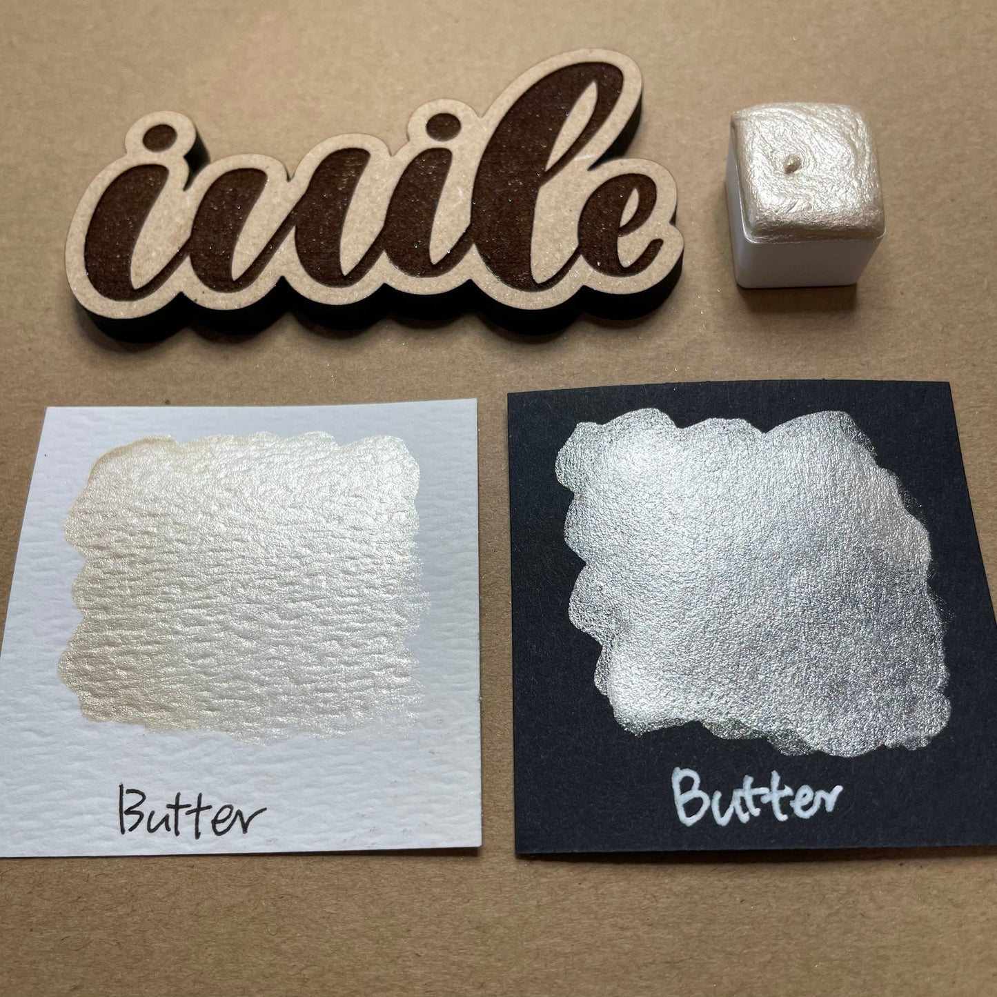 Butter Gold Handmade gold shimmer watercolor paints