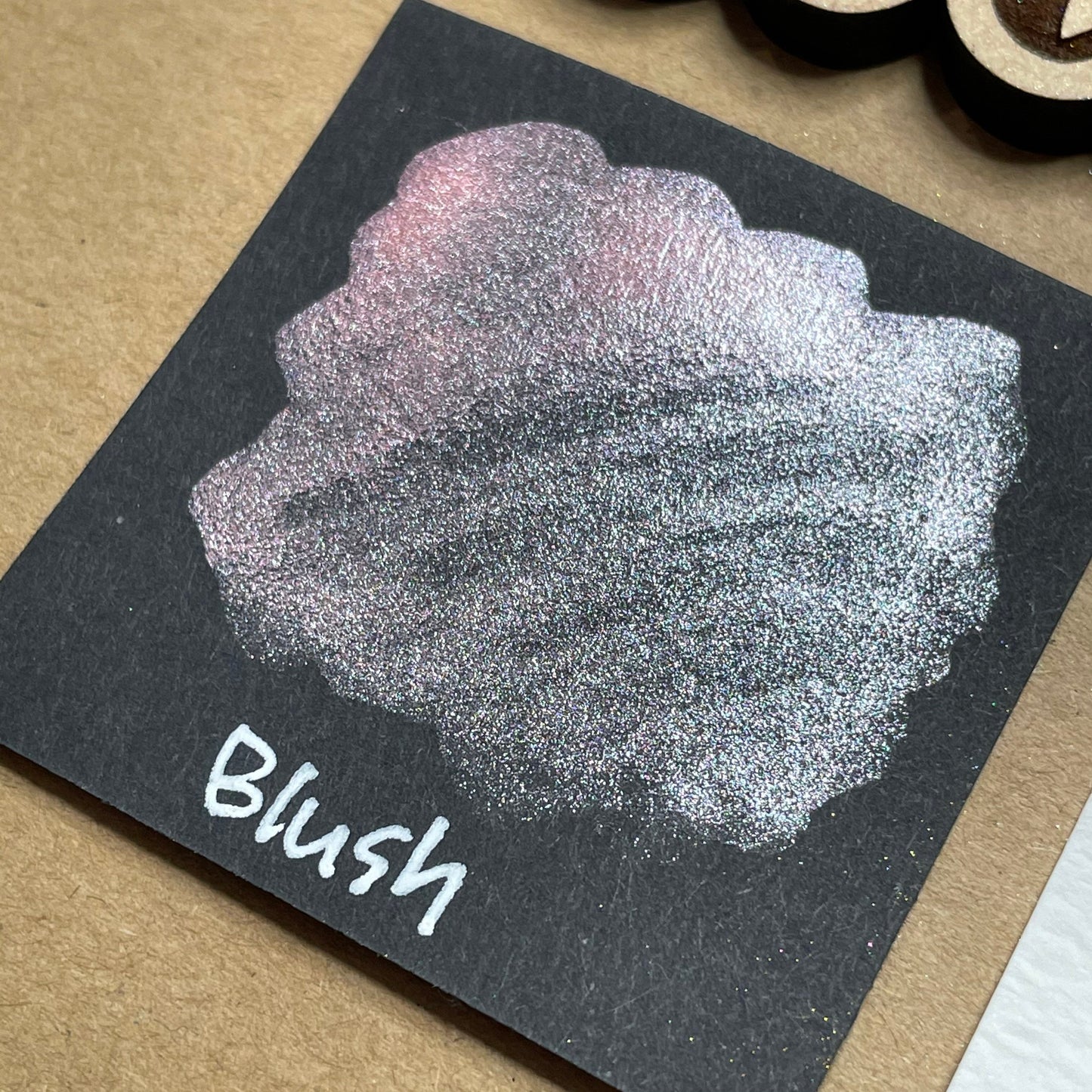 Blush pink Handmade shimmer watercolor paints
